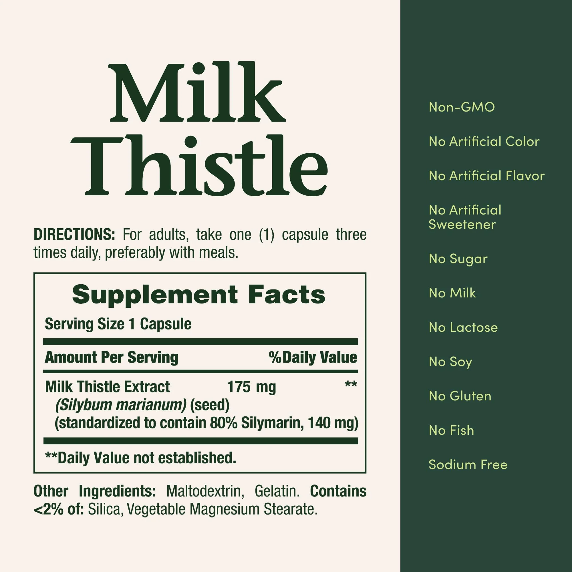 Nature's Bounty Milk Thistle, Herbal Health Supplement, Supports Liver Health, 175mg, 100 Softgels - Image 5