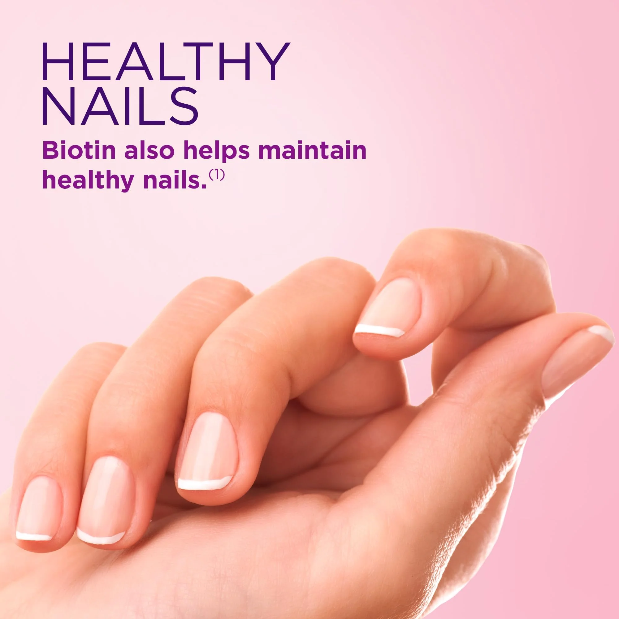Nature's Bounty Optimal Solutions Hair, Skin and Nails Gummies with Biotin, 2500 mcg, Strawberry Flavored, 200 Count, 100 Total Servings - Image 4