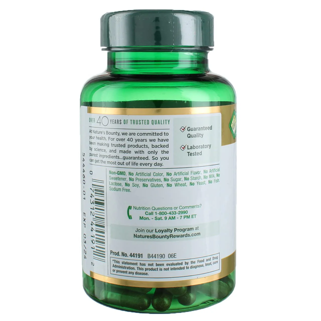 Nature's Bounty Saw Palmetto 450 mg 100 Capsules (Pack of 3) - Image 4