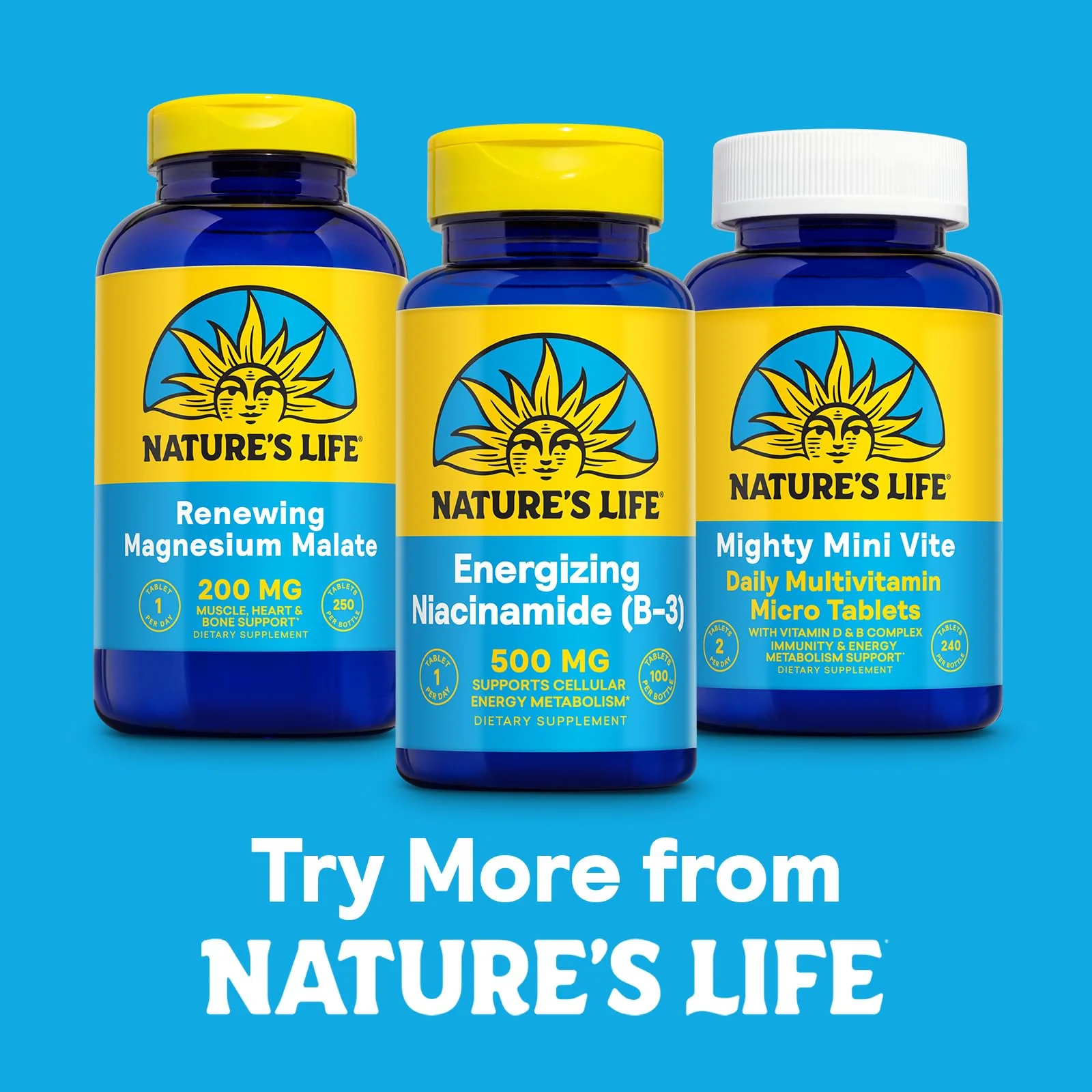 Nature's Life Energizing Niacinamide 500mg - No Flush Vitamin B 3 Niacin Supplement - Nerve Function, Metabolism and Healthy Energy Support - 60-Day Guarantee, Lab Verified, 100 Servings, 100 Tablets - Image 6
