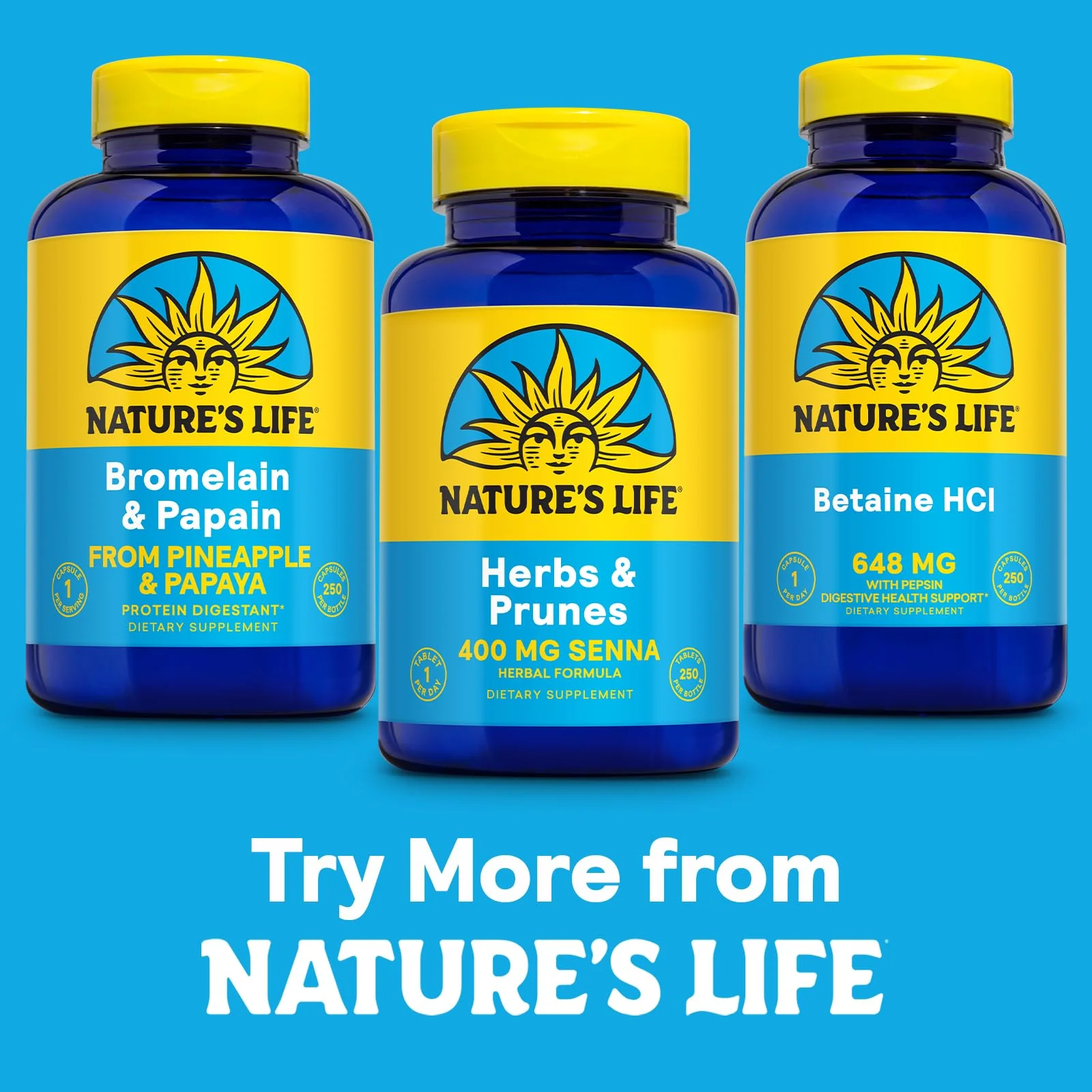Nature's Life Herbs & Prunes - Herbal Supplements w/ 400mg Senna Leaves - Daily Wellness Support w/Prune, Cascara Sagrada, Organic Flax Seed Meal - Vegan, Lab Verified, 60-Day Guarantee, 250 Servings - Image 6