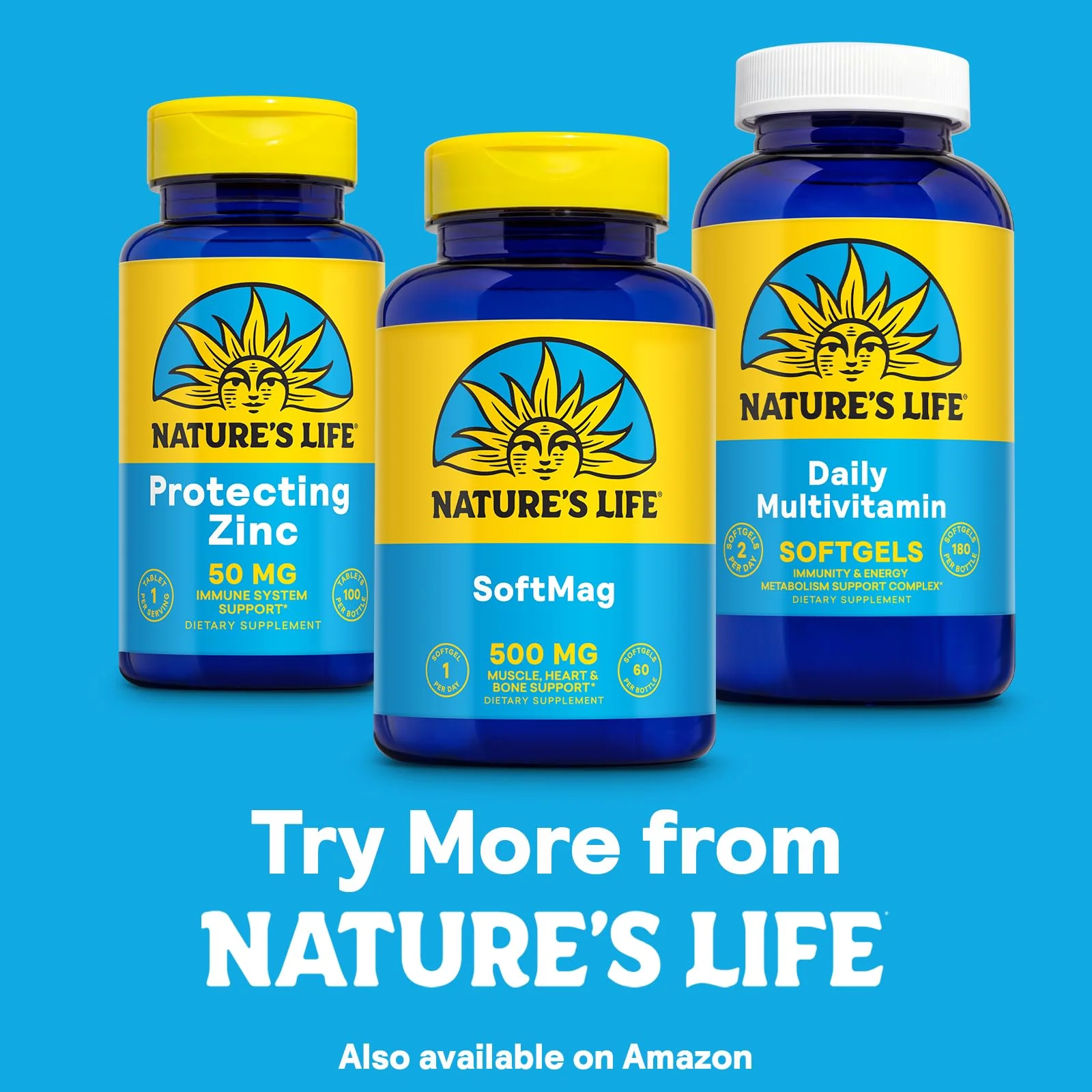 NATURE'S LIFE SoftMag 500 mg - Magnesium Complex - Bone Health, Muscle and Heart Health Support - Easy to Swallow Softgels - 60-Day Guarantee, 60 Servings, 60ct - Image 6