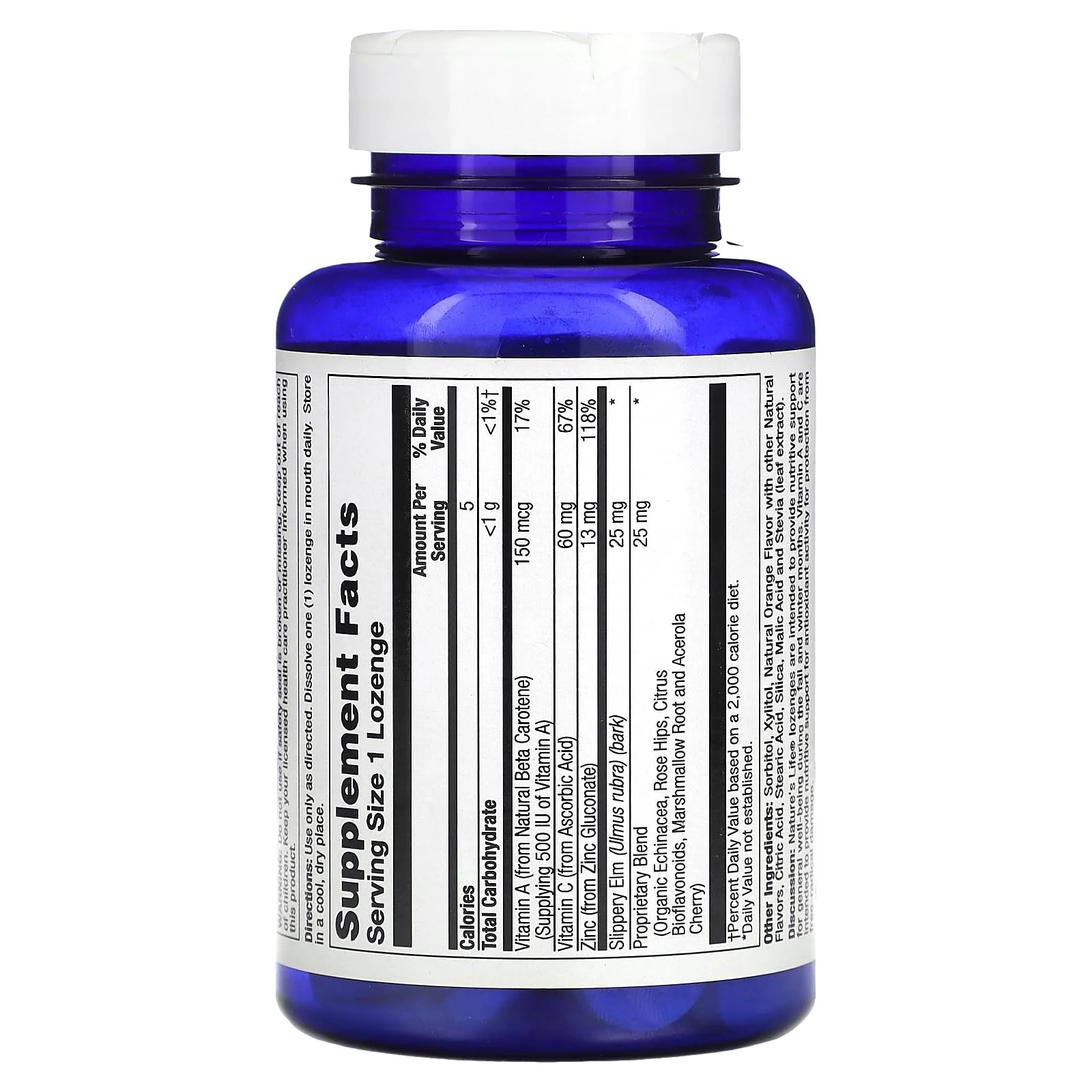 Nature's Life Zinc Lozenges | 50 ct - Image 2