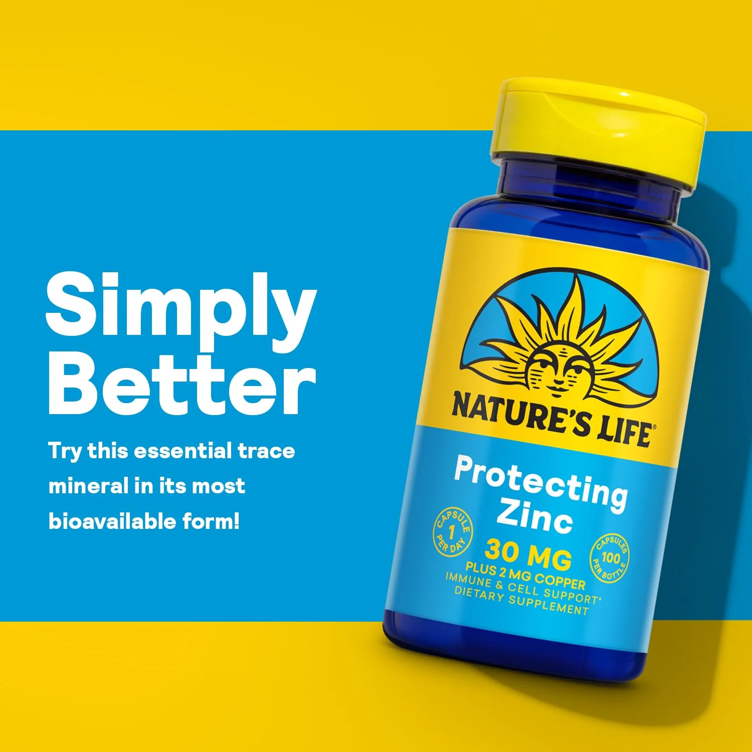 Nature's Life Zinc Picolinate 30mg Plus 2mg of Copper - Chelated Zinc Supplement for Immune, Cardiovascular, Skin, Cellular Function, and Muscle Support - 60-Day Guarantee - 100 Servings, 100 Capsules - Image 5
