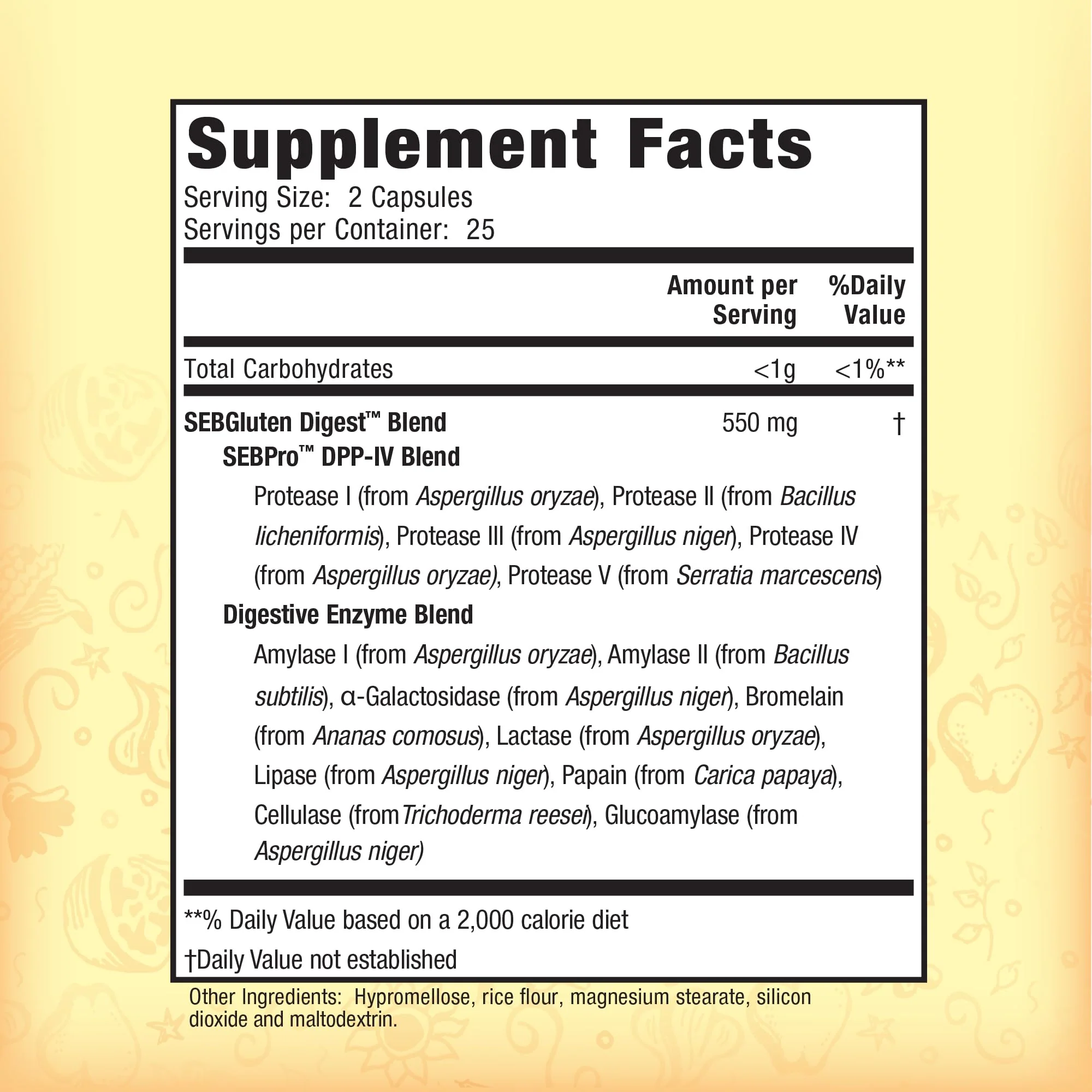 Nature's Secret Gluten & Dairy Digestive Aid - 50 Capsules - Helps Break Down Wheat Protein & Milk Lactose - 25 Servings - Image 7