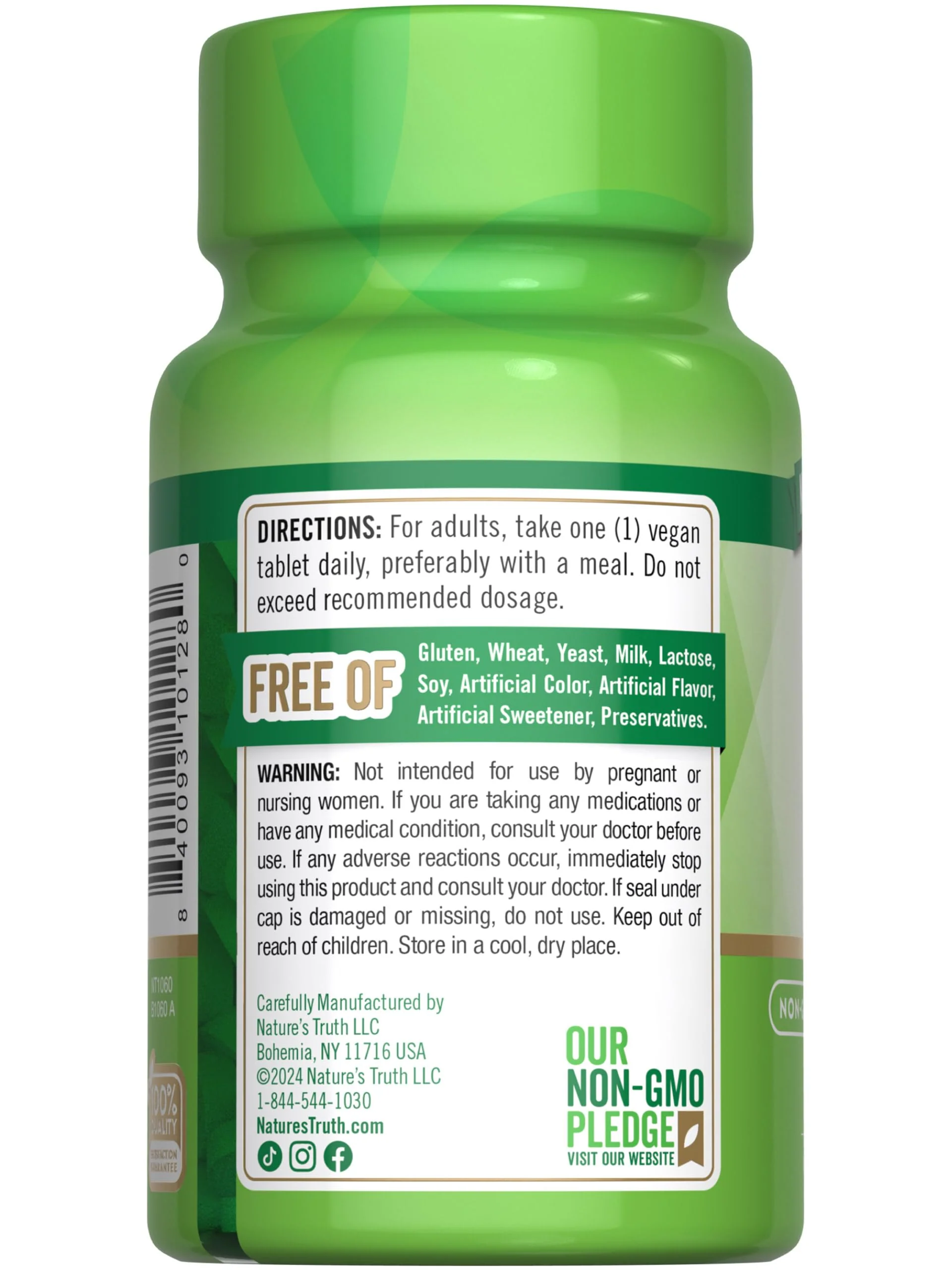 Nature's Truth B6 Vitamin | 100mg | 100 Tablets | Vegan, Non-GMO & Gluten Free Supplement - Image 2