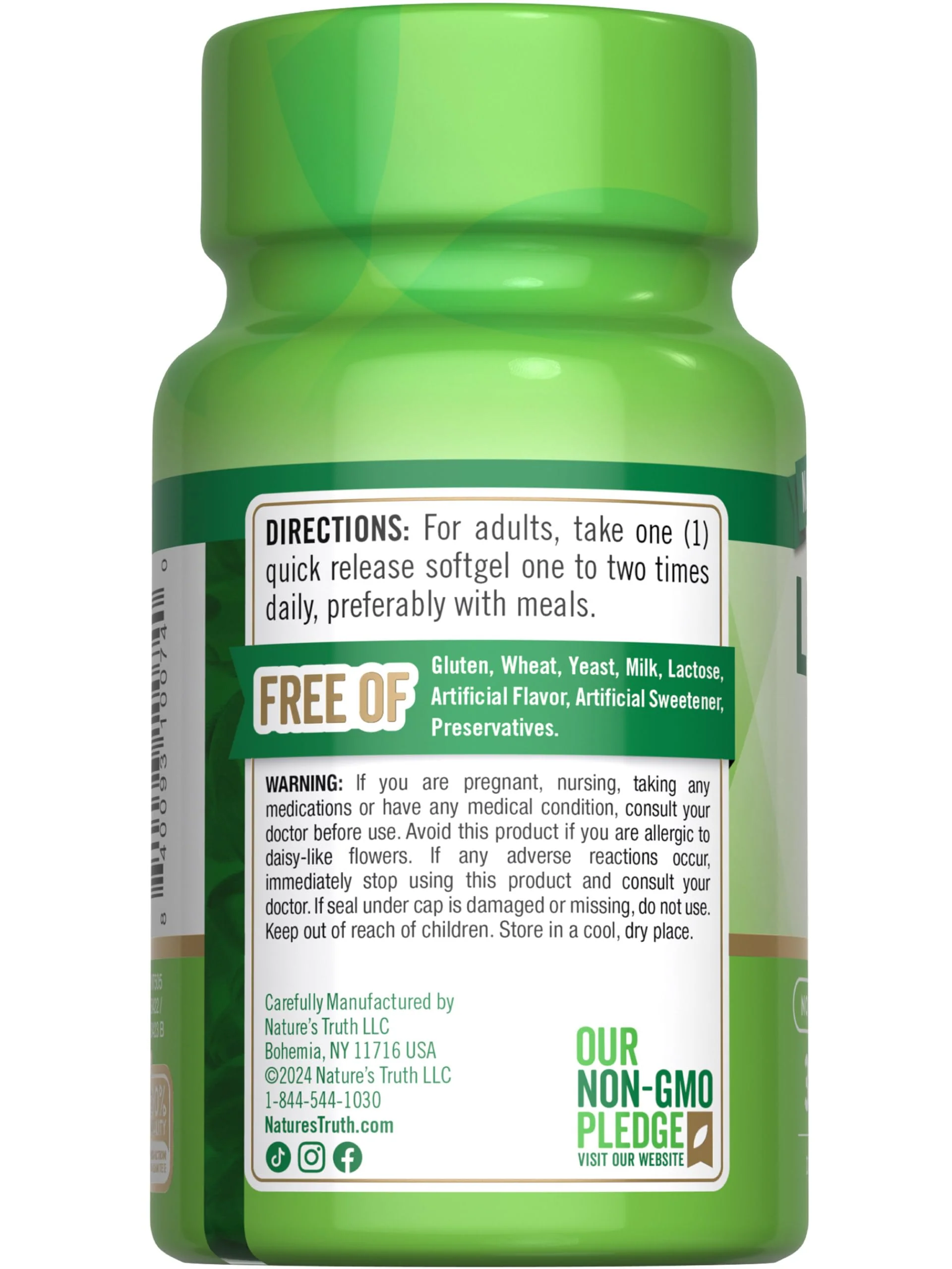 Nature's Truth Lutein and Zeaxanthin | 20 mg | 39 Softgels | with Bilberry | Non-GMO & Gluten Free Supplement - Image 2