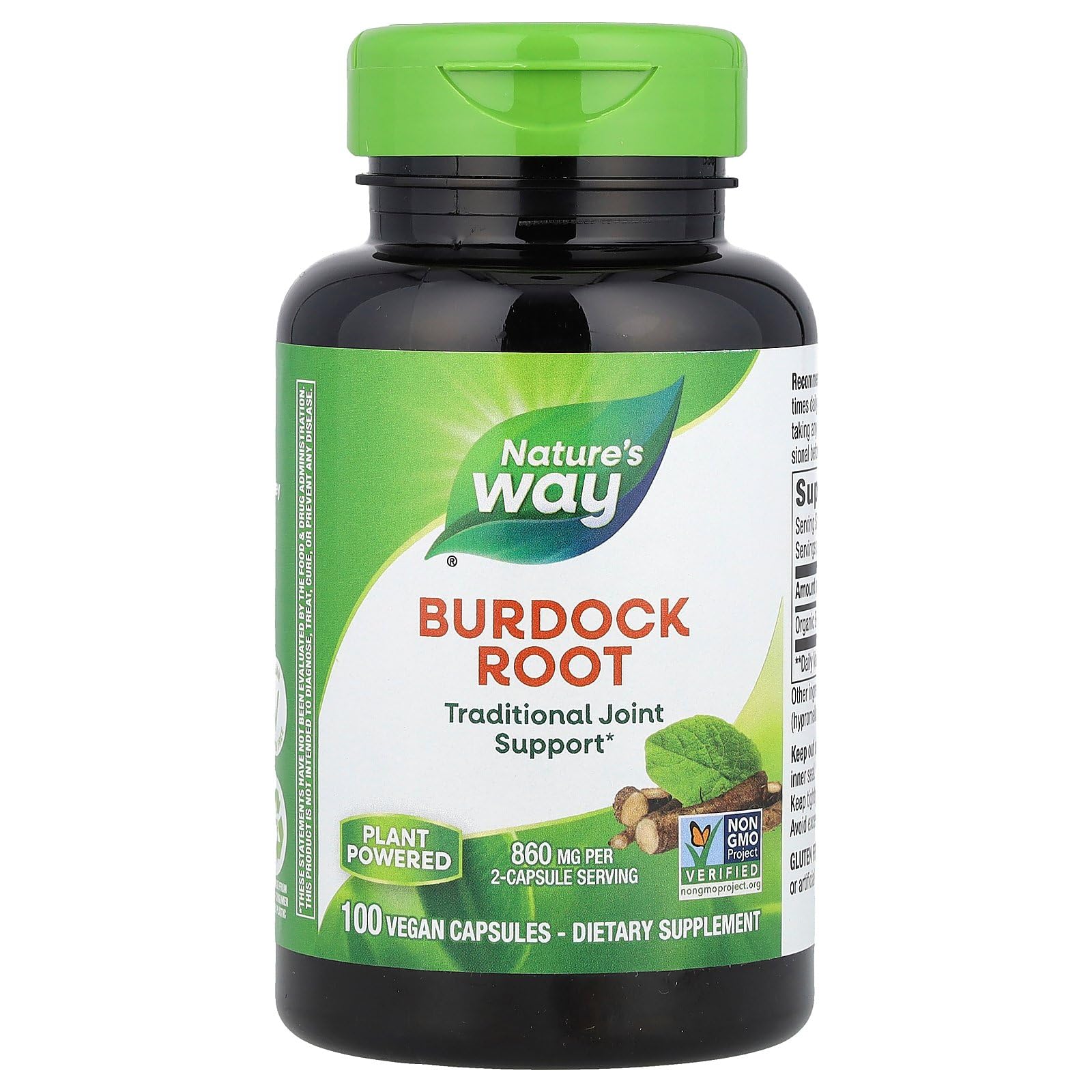Nature's Way Nature's Way Burdock Root, 950 Mg Per Serving, 100 Vegan Caps (packaging May Vary), 100 Count