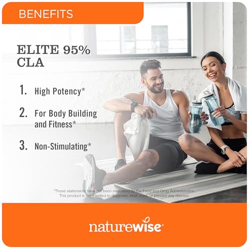 NatureWise CLA 1300 - 95% Active Conjugated Linoleic Acid for Women and Men, Not Stimulating, Supports Weight & Fitness Goals - Non-GMO, Gluten Free - 90 Softgels[1-Month Supply] - Image 8