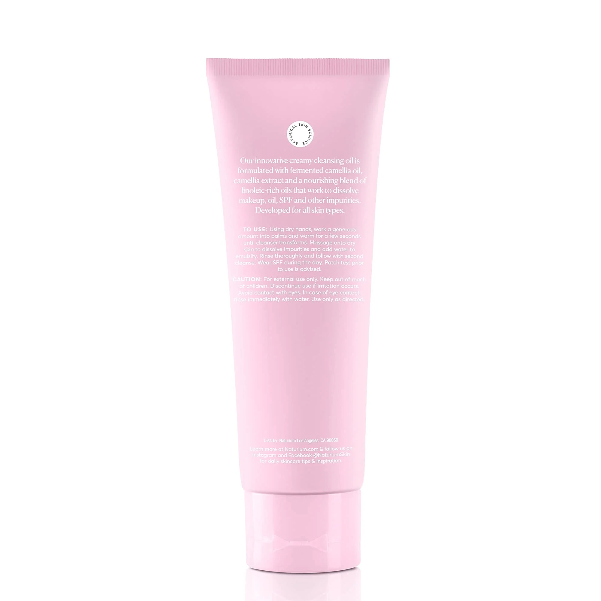 Naturium Camellia Creamy Cleansing Oil, Fermented Camellia Oil & Extract Plus Linoleic-Rich Oils, 3.5 oz - Image 3