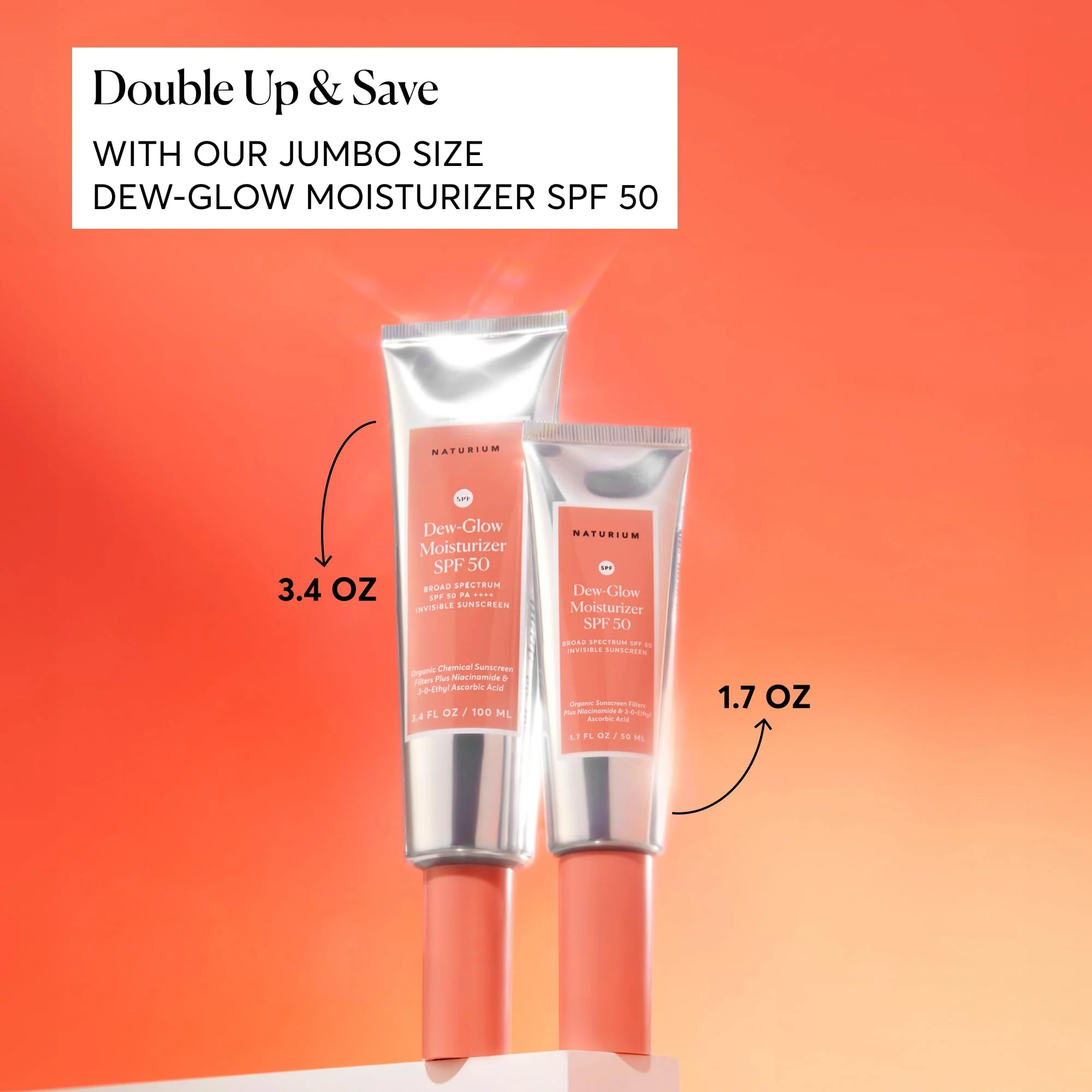 Naturium Dew-Glow Moisturizer SPF 50 PA++++, Daily Moisturizing Sunscreen & Face Primer, Skin Protector with Dewy Finish, 1.7 oz - Image 6