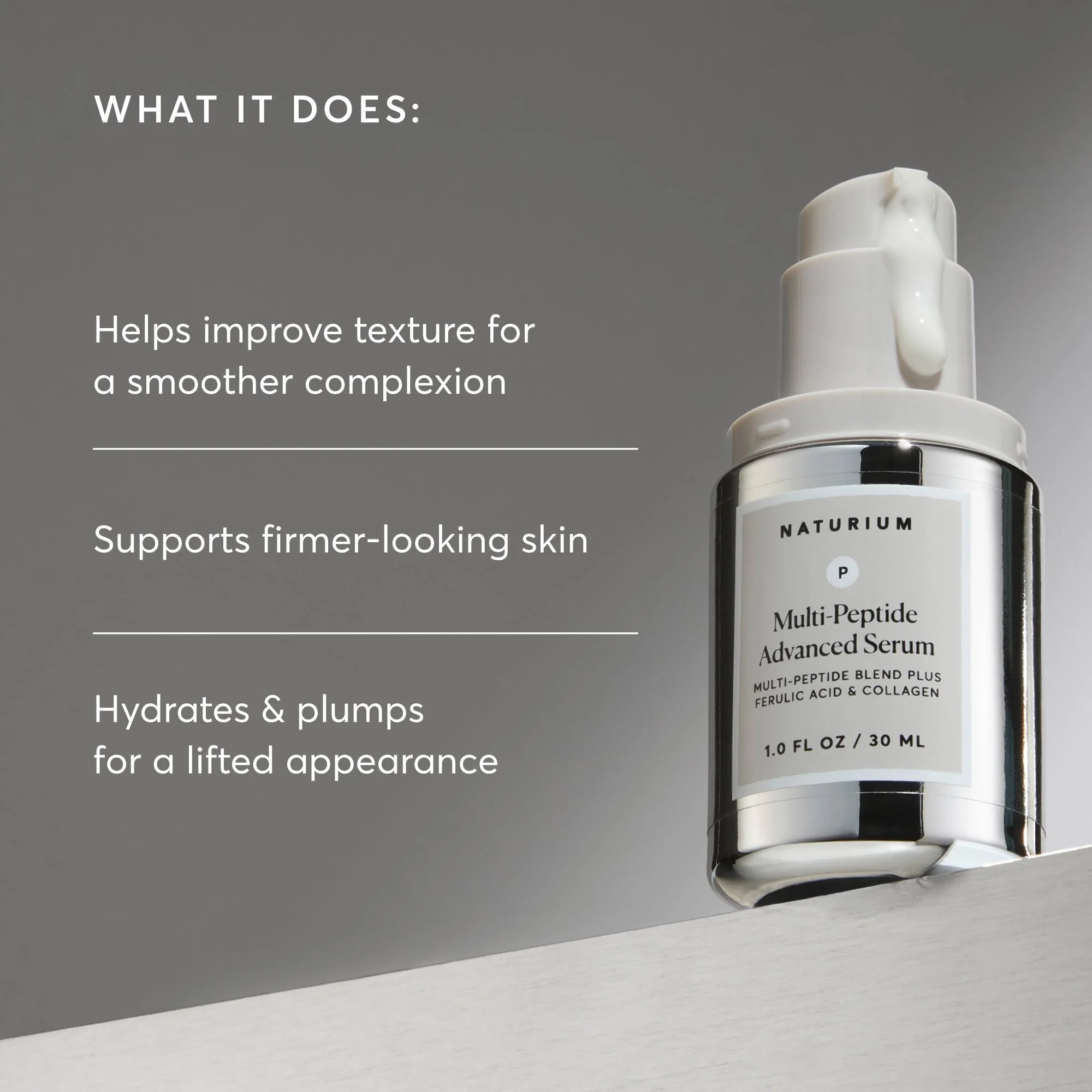 Naturium Multi-Peptide Advanced Serum, Firming & Smoothing Face Serum for Fine Lines & Wrinkles with Advanced Multi-Peptide Blend, 1 oz - Image 11