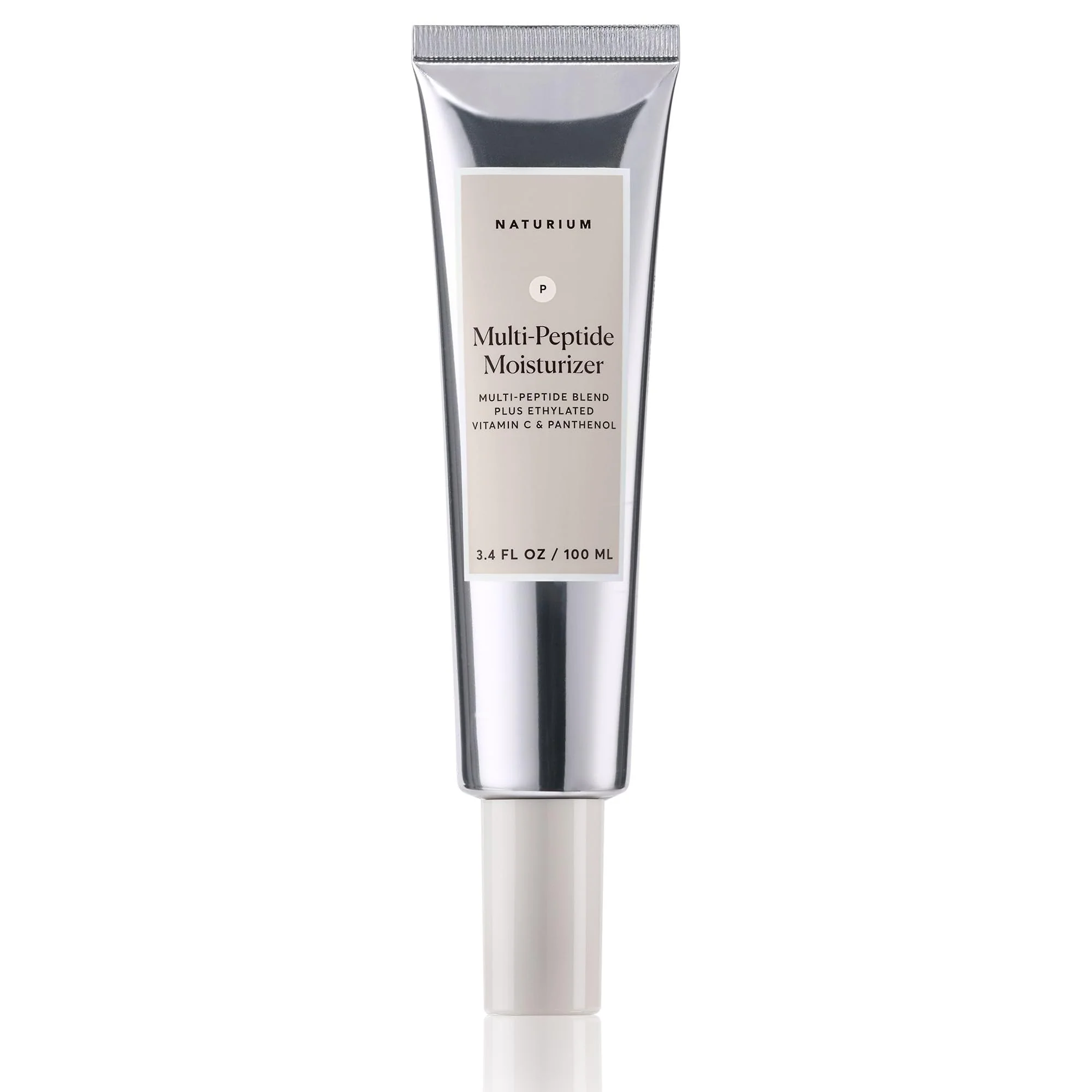 Naturium Multi-Peptide Moisturizer Jumbo, Hydrating & Smoothing Skin Care, Moisturizes with Ethylated Vitamin C & Panthenol, 3.4 oz