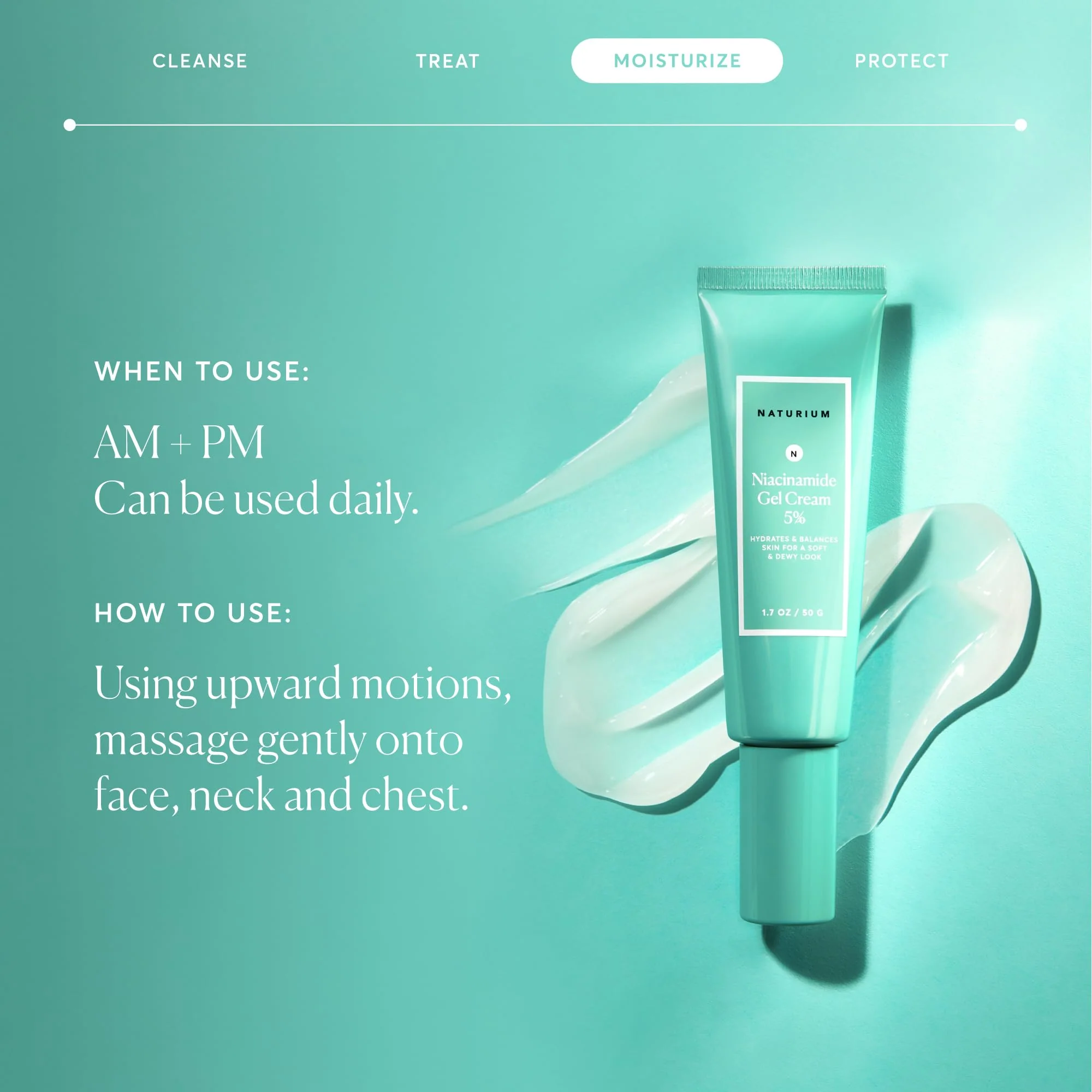 Naturium Niacinamide Gel Cream 5%, Face Moisturizer & Hydrating Skin Care for Healthier-Looking Dewy Skin, 1.7 oz - Image 7