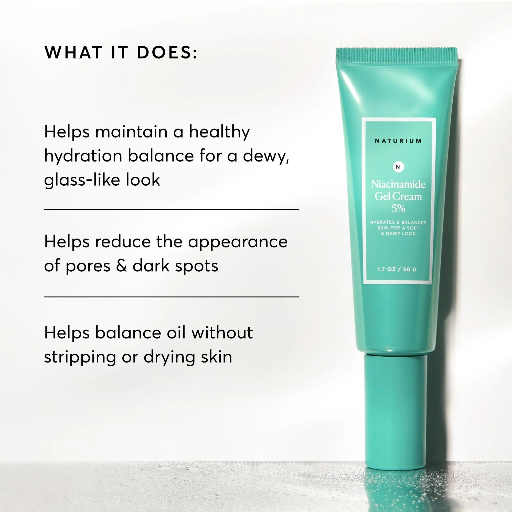 Naturium Niacinamide Gel Cream 5%, Face Moisturizer & Hydrating Skin Care for Healthier-Looking Dewy Skin, 1.7 oz - Image 8