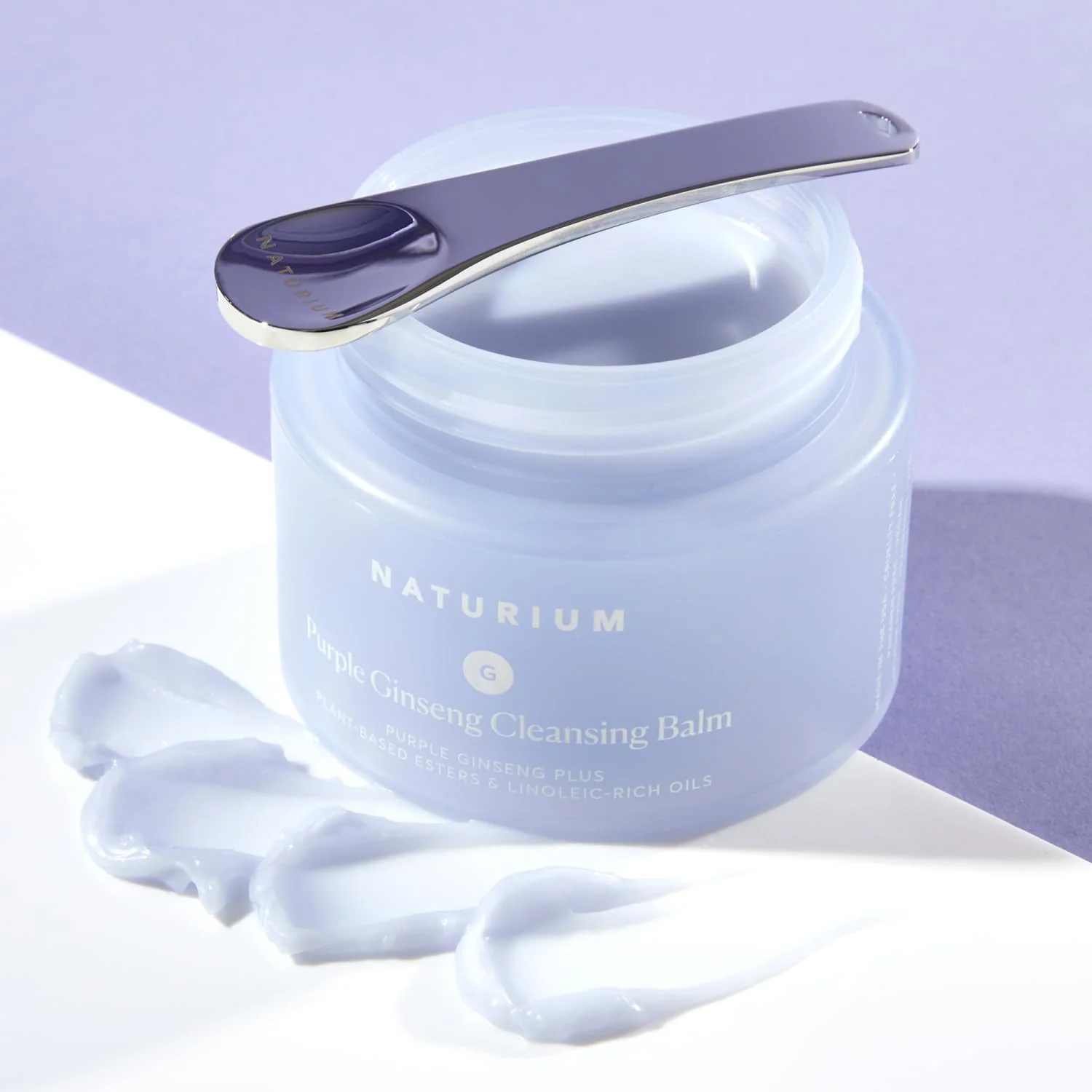 Naturium Purple Ginseng Cleansing Balm Plus Plant-Based Esters & Linoleic-Rich Oils, Smoothing Face Wash, 3.0 oz - Image 2