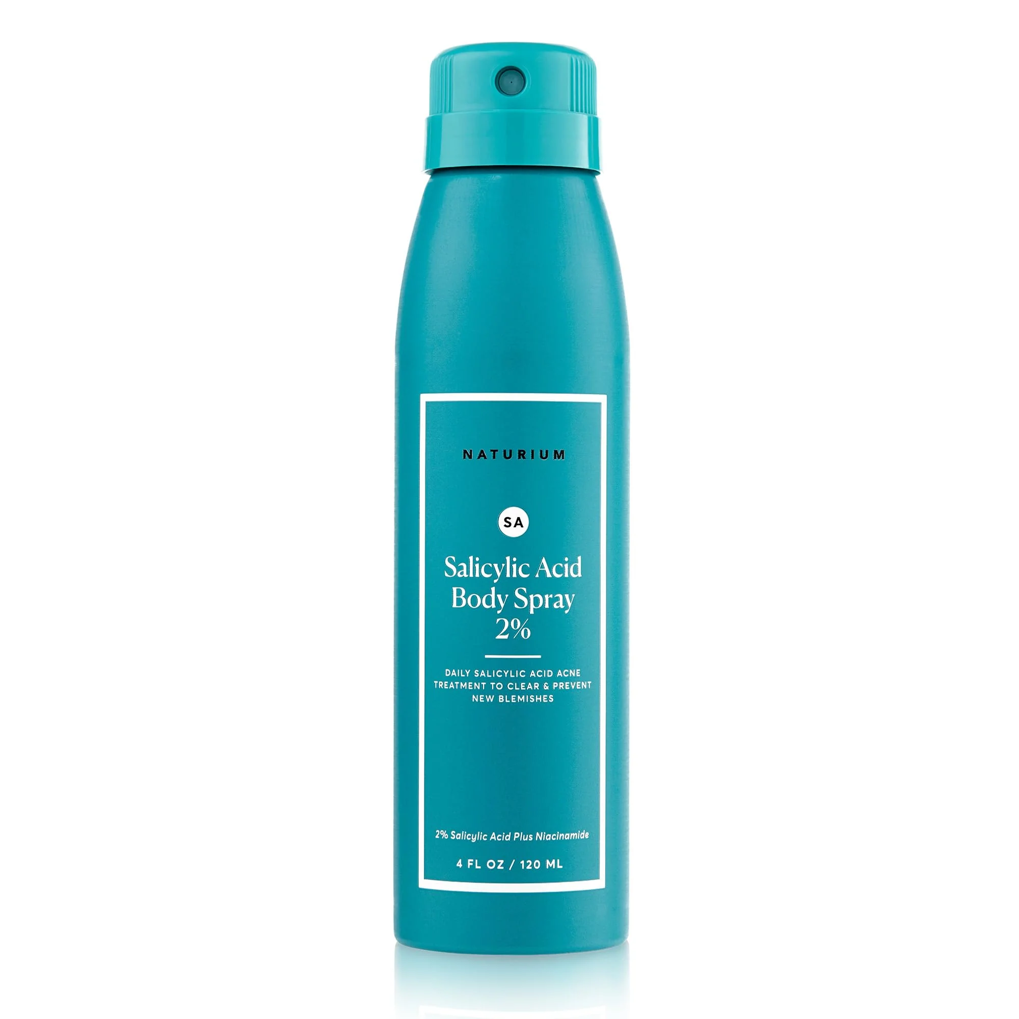 Naturium Salicylic Acid Body Spray 2%, Blemish-Fighting & Pore Treatment, with Niacinamide Plus Encapsulated Salicylic Acid, 4 oz