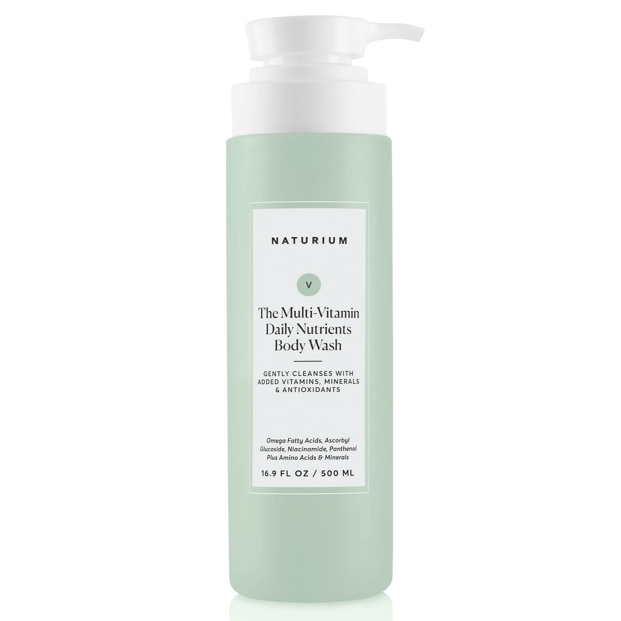 Naturium The Multi-Vitamin Daily Nutrients Body Wash, Hydrating Cleanser, 16.9 oz