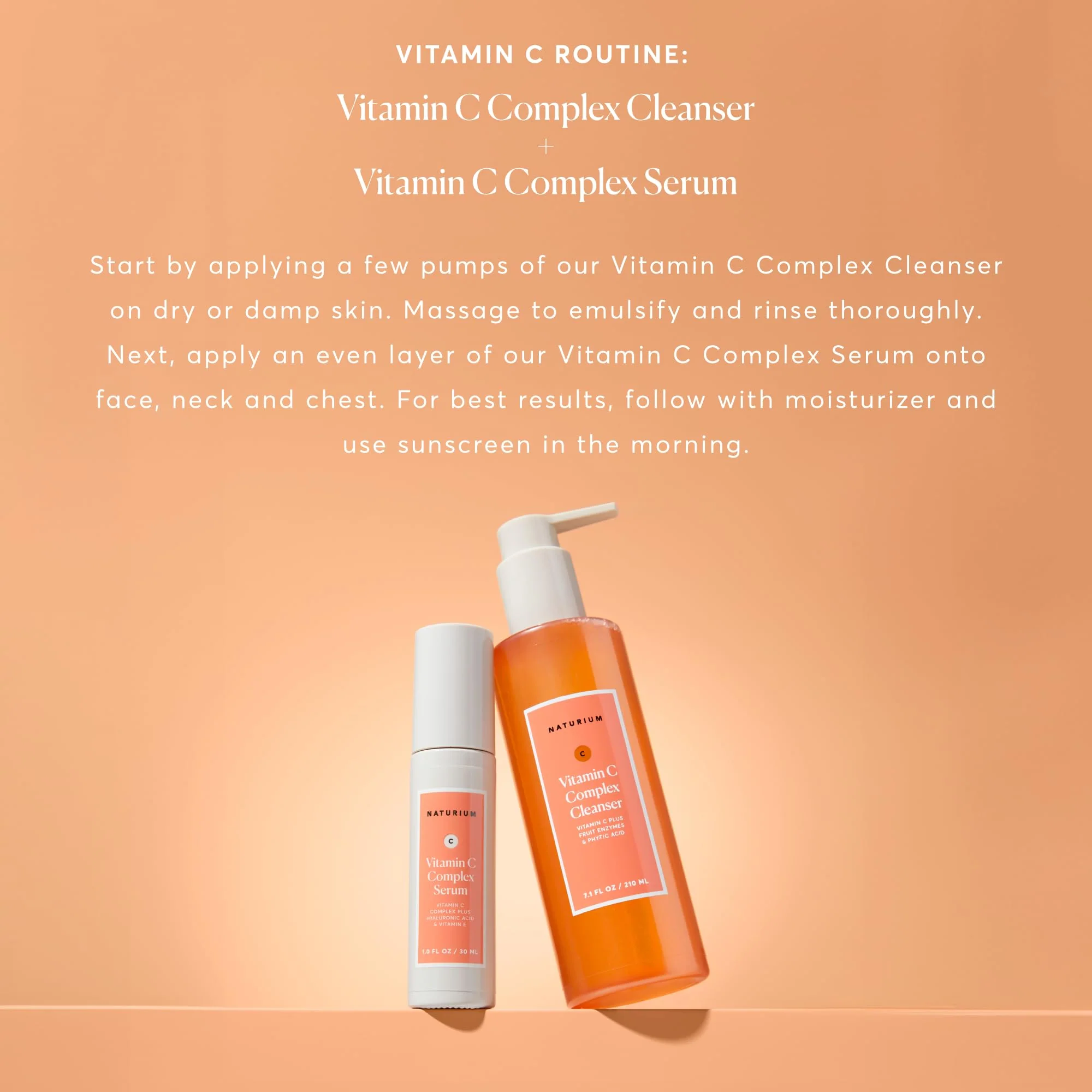 Naturium Vitamin C Complex Cleanser, Gently Exfoliating & Deeply Cleansing Foaming Face Wash Gel with Phytic Acid & Fruit Enzymes, 7.1 oz - Image 4