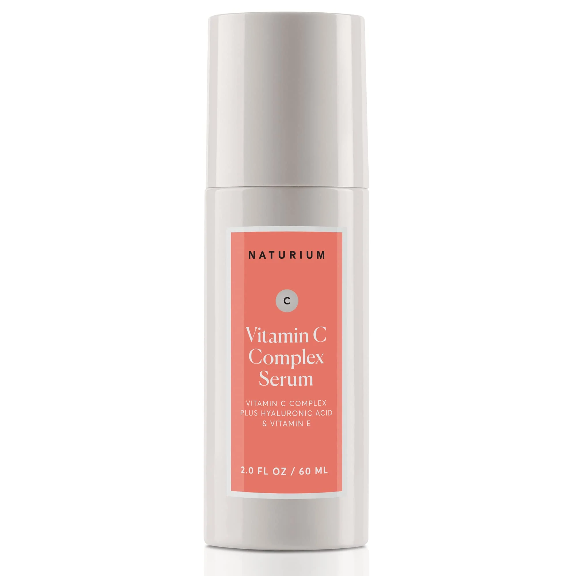 Naturium Vitamin C Complex Face Serum Jumbo, Anti-Aging Facial Treatment with Hyaluronic Acid & Vitamin E, 2 oz