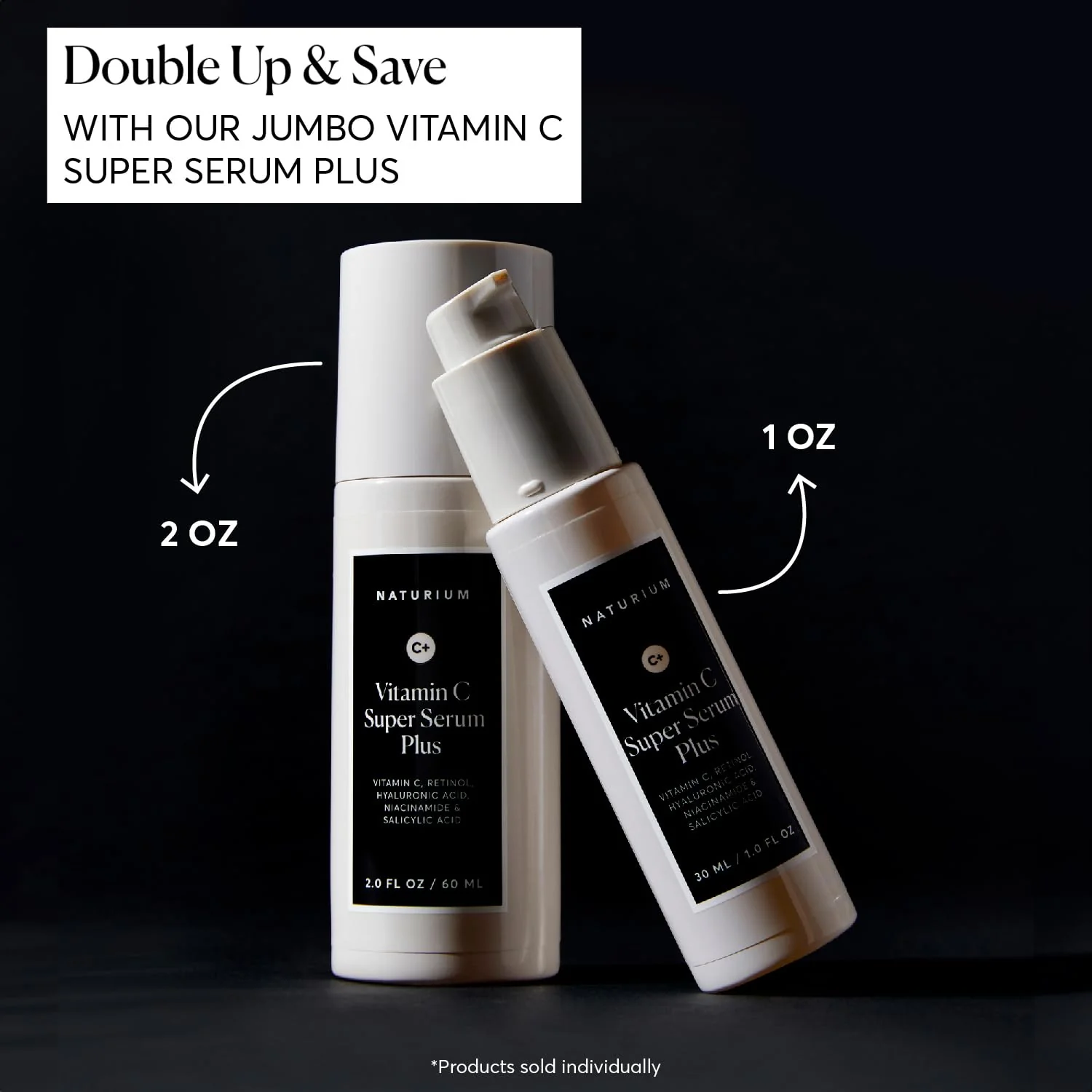Naturium Vitamin C Super Serum Plus, Smoothing Face Care, plus Retinol, Hyaluronic Acid, Niacinamide & Salicylic Acid, 1 oz - Image 6