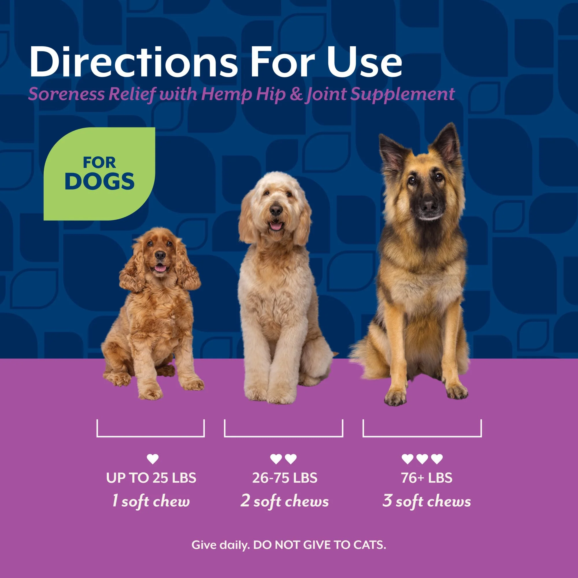 NaturVet Hemp Aches & Discomfort Plus Hemp Seed for Dogs, 60 ct Soft Chews, Made in The USA - Image 3