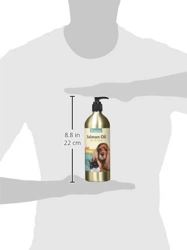 NaturVet – Salmon Oil Skin & Coat Plus Omegas | Supports Healthy Skin & Glossy Coat | Natural Source of Omega-3 & 6 Fatty Acids | for Dogs & Cats (17 oz Oil) - Image 6