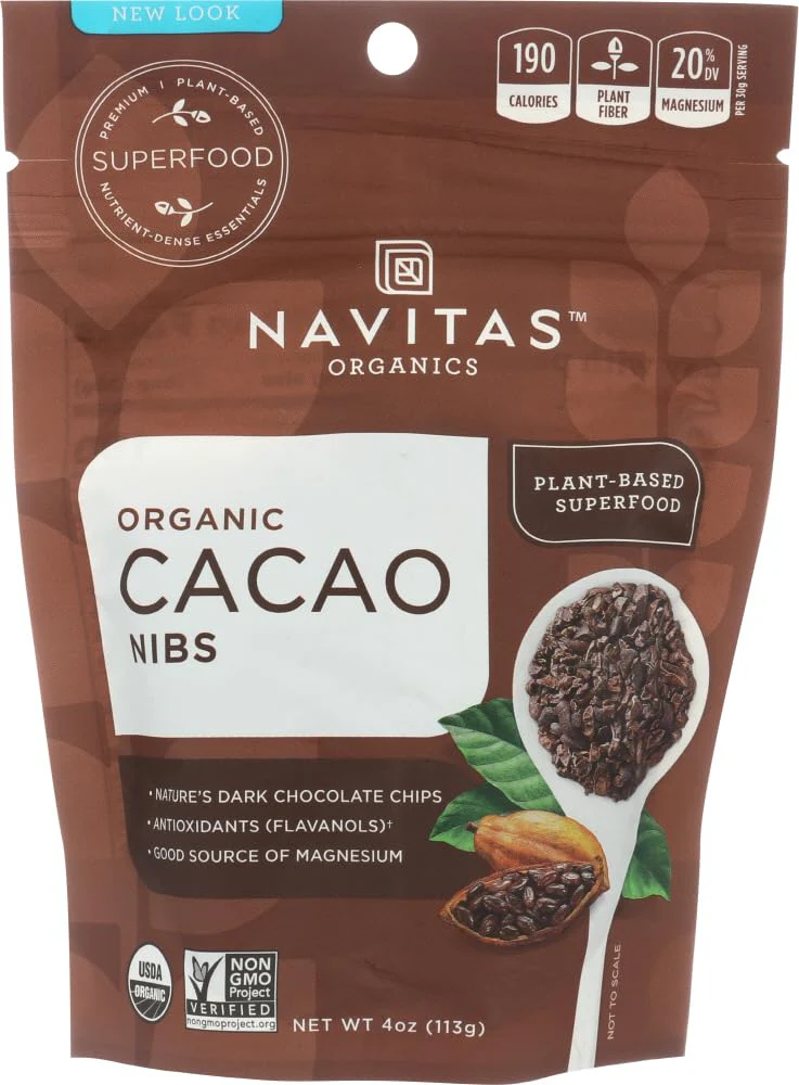 Navitas Naturals Organic Cacao Nibs -- 4 oz - 2 pc