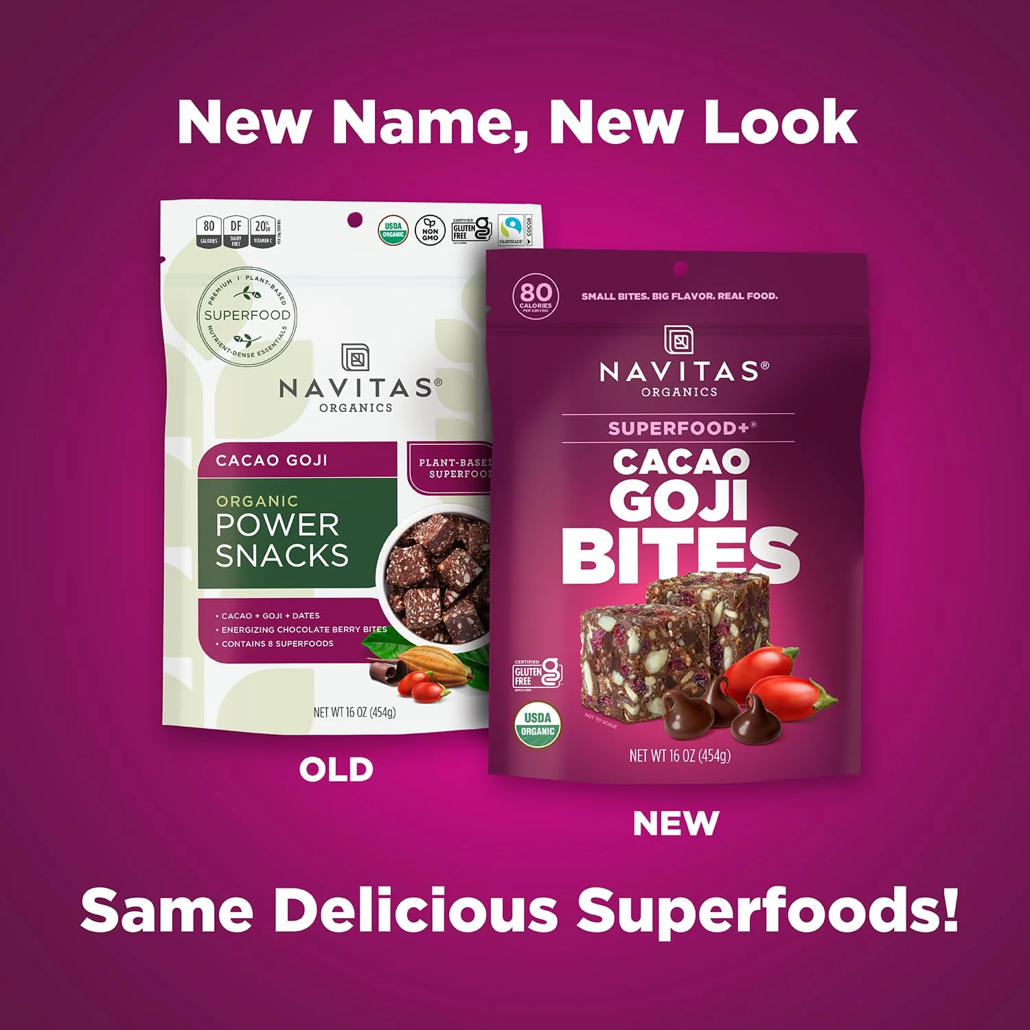 Navitas Organics Superfood Power Snacks, Cacao Goji, 16 oz. Bag, 23 Servings - Organic, Non-GMO, Gluten-Free - Image 6