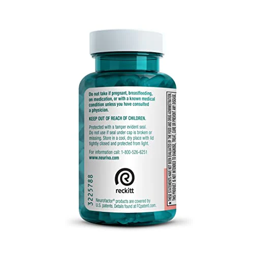 NEURIVA Original Decaffeinated Clinically Tested Nootropic Brain Supplement for Memory, Focus & Concentration, NeuroFactor & Phosphatidylserine, 28ct Capsules - Image 3