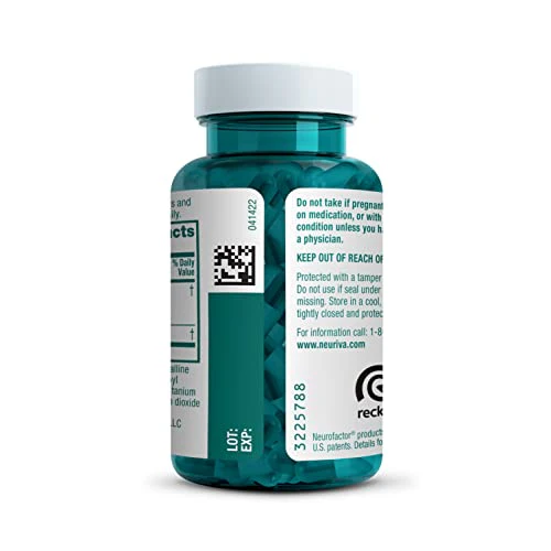 NEURIVA Original Decaffeinated Clinically Tested Nootropic Brain Supplement for Memory, Focus & Concentration, NeuroFactor & Phosphatidylserine, 28ct Capsules - Image 4