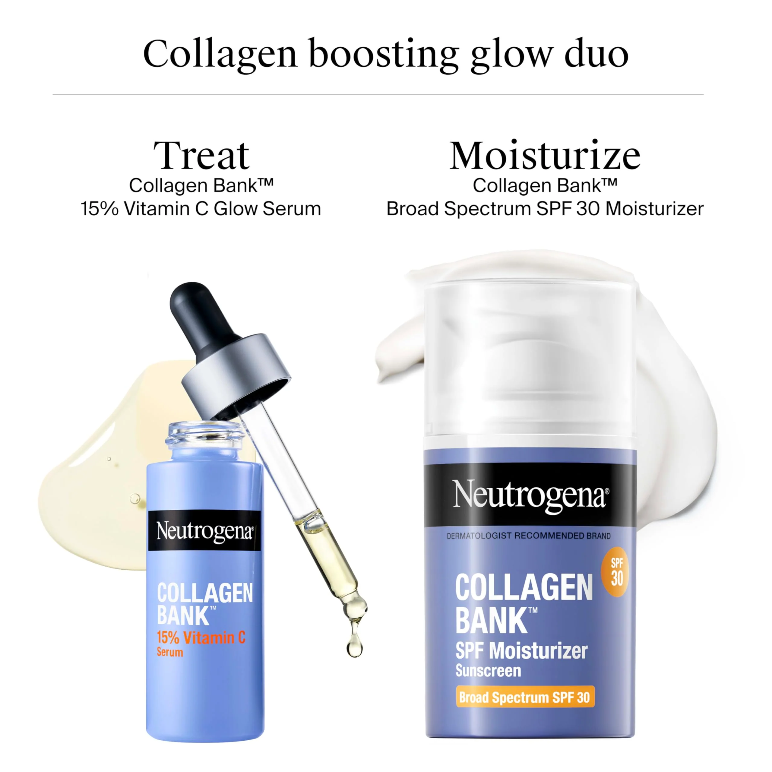 Neutrogena Collagen Bank 15% Vitamin C Face Serum, Vitamin C Serum for Face Helps Build Collagen for Glowing, Plumper Looking Skin, Uneven Skin Tone Treatment, Fragrance Free, 0.5 fl. oz - Image 3