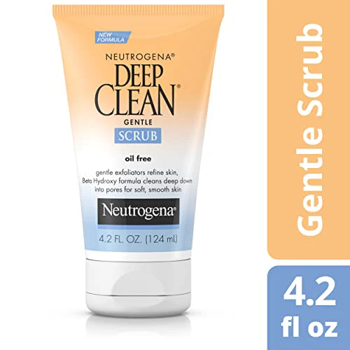Neutrogena Deep Clean Gentle Daily Facial Scrub, Oil-Free Cleanser 4.2 fl. Oz - Image 2