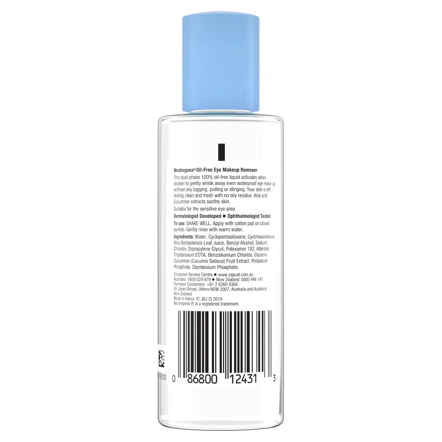 Neutrogena Gentle Oil-Free Eye Makeup Remover & Cleanser for Sensitive Eyes, Makeup Remover for Waterproof Mascara, Dermatologist & Ophthalmologist Tested, 3.8 fl. oz - Image 9