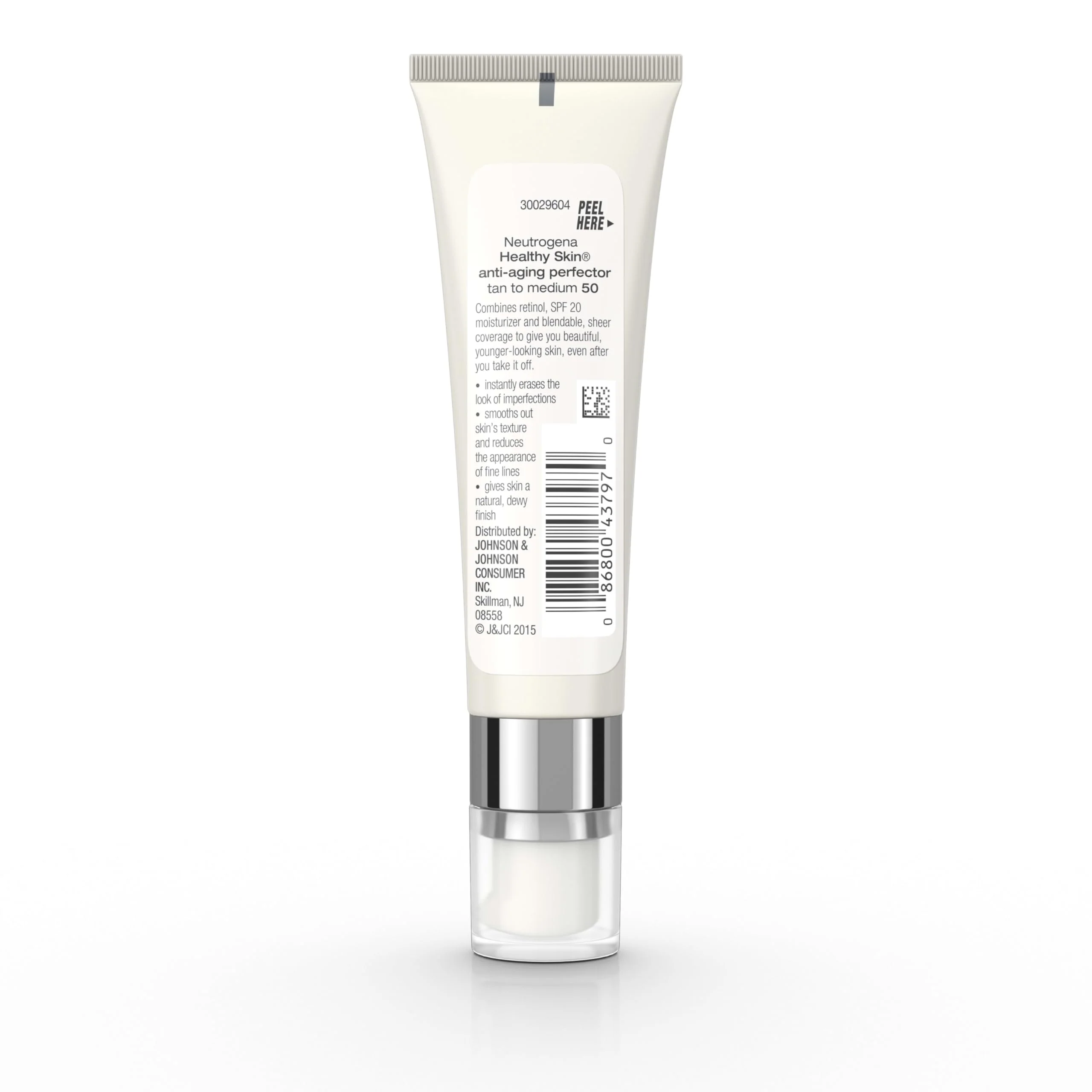 Neutrogena Healthy Skin Anti-Aging Perfector Tinted Facial Moisturizer and Retinol Treatment with Broad Spectrum SPF 20 Sunscreen with Titanium Dioxide, 50 Tan to Medium, 1 fl. oz - Image 6