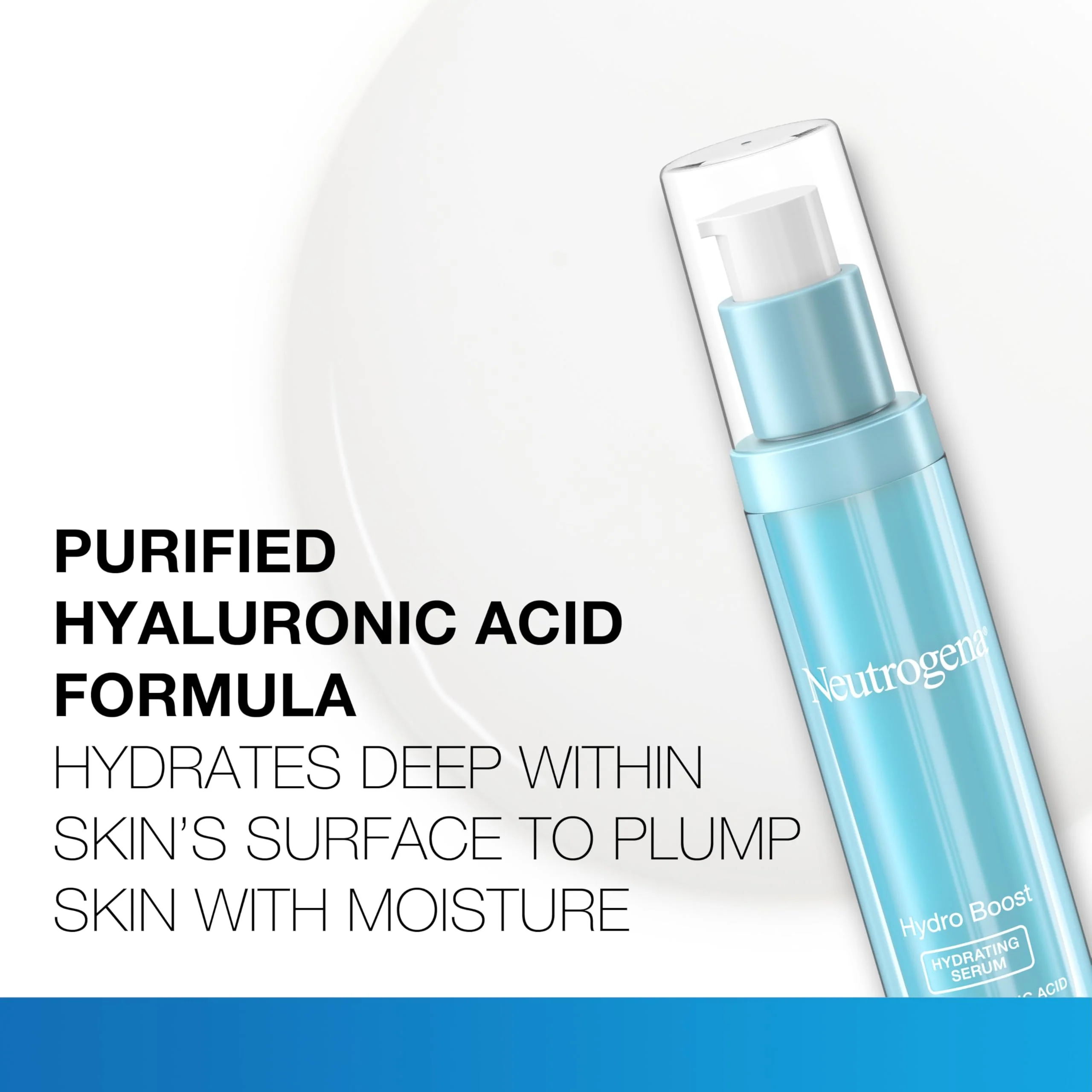 Neutrogena Hydro Boost Hydrating Hyaluronic Acid Face & Neck Serum, Fast-Absorbing Daily Facial Moisturizer with Purified Hyaluronic Acid for Hydrated Skin, Oil-Free & Non-Comedogenic, 1 fl. oz - Image 7