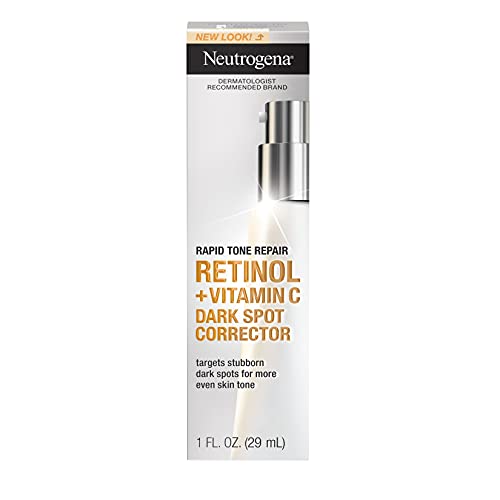 Neutrogena Rapid Tone Repair Retinol + Vitamin C Dark Spot Corrector Face Serum, Daily Anti-Wrinkle Dark Spot Corrector to Brighten & Even Tone, Mineral-Oil & Dye-Free, White, 1 oz - Image 7