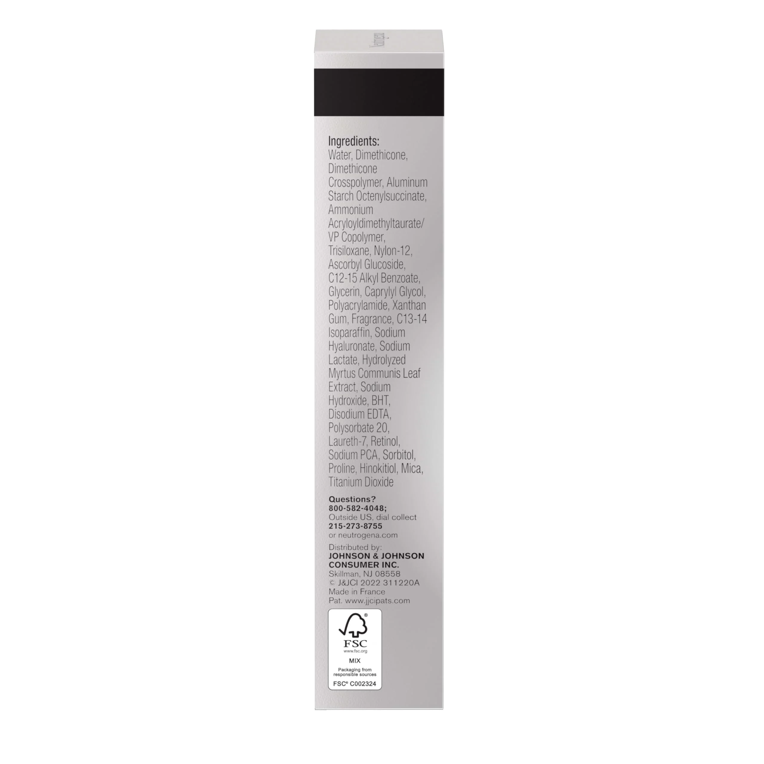 Neutrogena Rapid Tone Repair Retinol + Vitamin C Dark Spot Corrector Face Serum, Daily Anti-Wrinkle Dark Spot Corrector to Brighten & Even Tone, Mineral-Oil & Dye-Free, White, 1 oz - Image 9