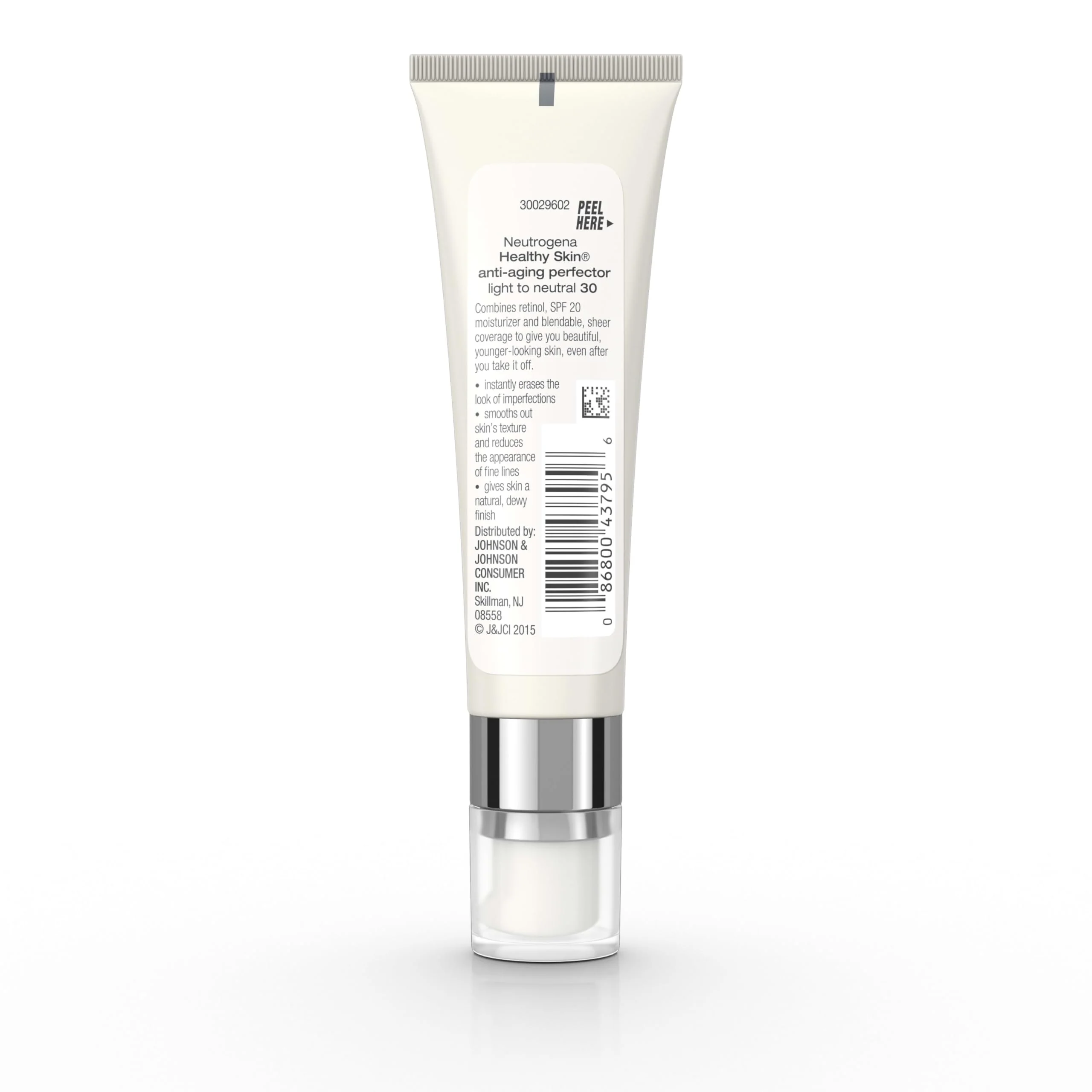 Neutrogena Retinol Treatment & Tinted Facial Moisturizer, Healthy Skin Anti-Aging Perfector, Broad Spectrum SPF 20 Sunscreen & Titanium Dioxide, Blendable Sheer Coverage, 30 Light to Neutral, 1 fl. Oz - Image 6