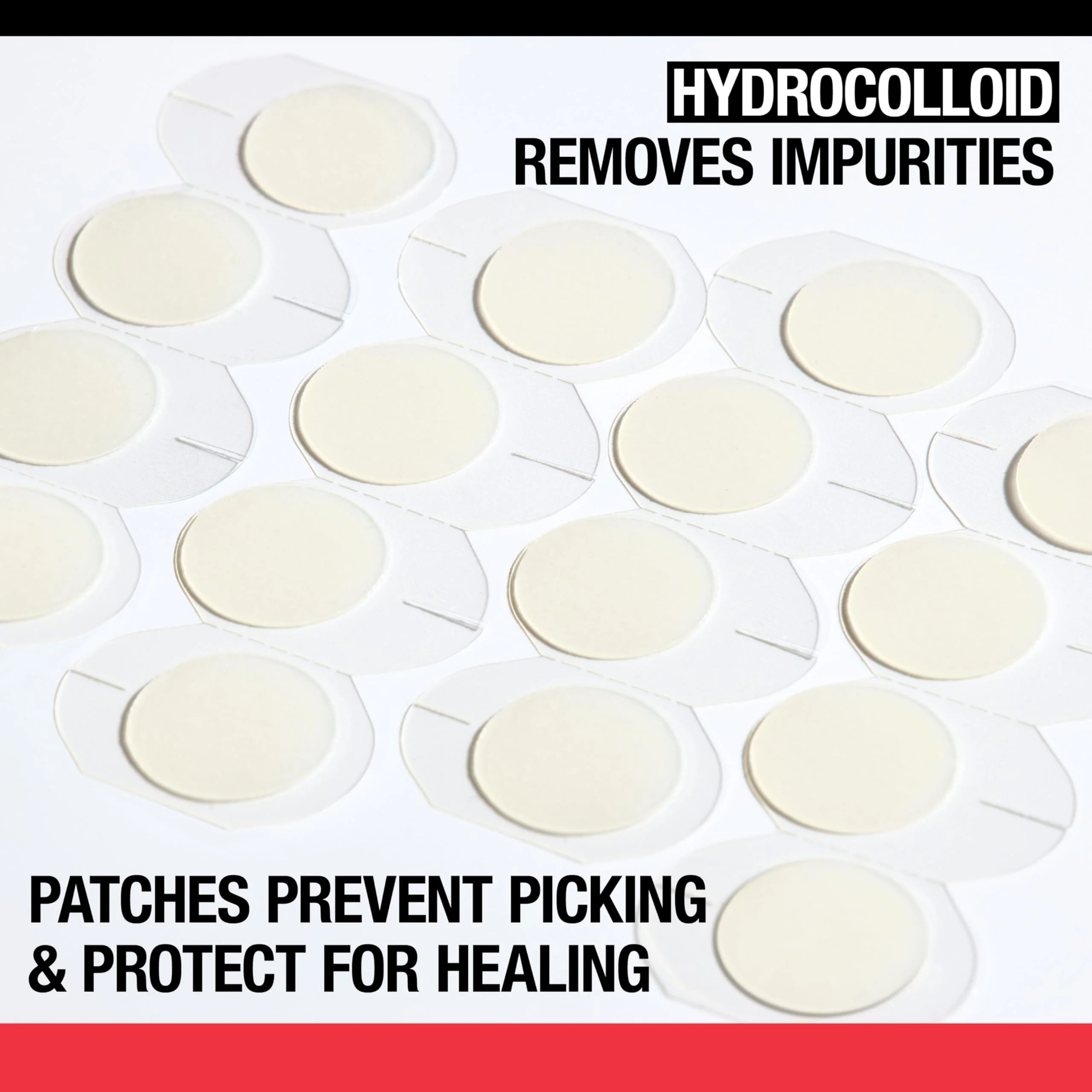 Neutrogena Stubborn Acne Ultra-Thin Patches for Acne-Prone Skin - Hydrocolloid Overnight Blemish Patch for Clear Skin, 24 Patches - Image 4