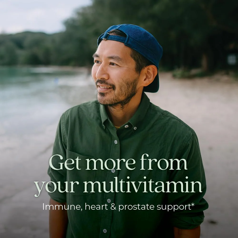 New Chapter Men’s Multivitamin 40+, Extra B6 & B12, D3, Vitamin C & Zinc, Immune, Heart, Cellular Energy, and Brain Health, Gentle on The Stomach, One Daily, Non-GMO, Gluten-Free, 48 Tablets - Image 8