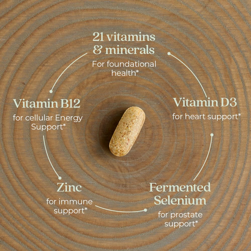 New Chapter Men’s Multivitamin, B6, Extra B12, D3, Vitamin C & Zinc, Immune, Heart, Cellular Energy, and Brain Health, Gentle on The Stomach, One Daily, Non-GMO, Gluten-Free, 18+, 48 Tablets - Image 7