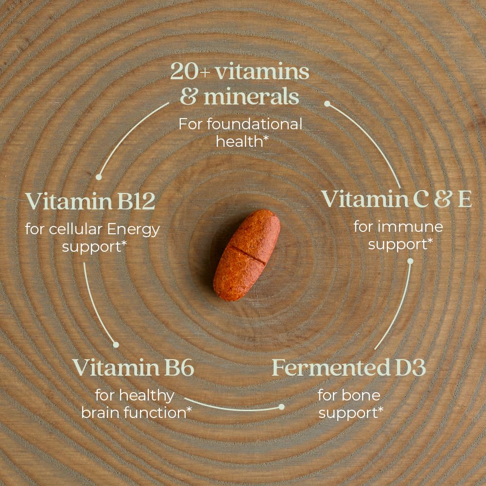 New Chapter Women’s Multivitamin 55+, Astaxanthin, B6, B12, D3, Vitamin C & Zinc, Immune, Heart, Cellular Energy, and Bone Support, Gentle on The Stomach, One Daily, Non-GMO, Gluten-Free, 72 Tablets - Image 7