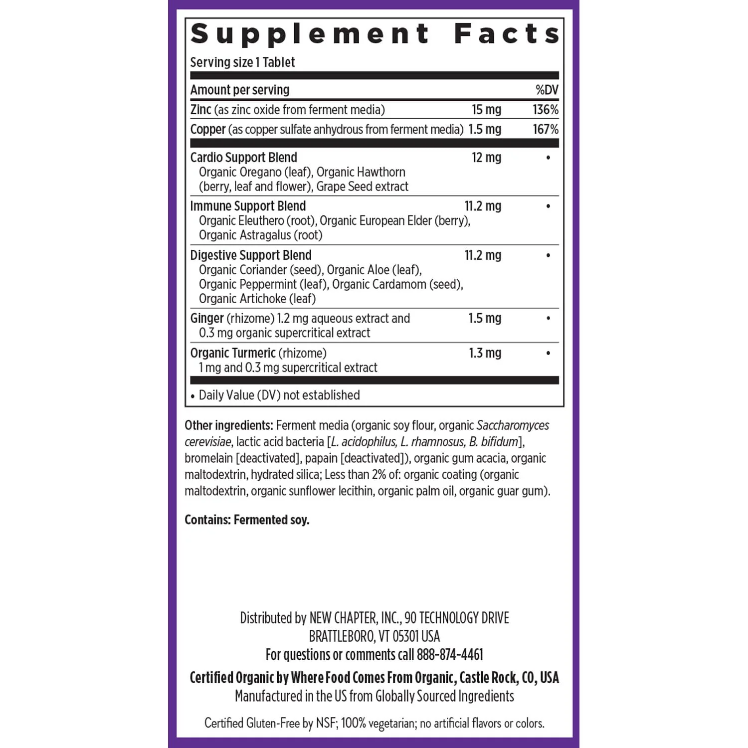 New Chapter Zinc Supplement, Fermented Zinc Complex, ONE Daily for Immune Support + Skin Health, Mineral-Balancing Formula Rich in Copper, Easy to Swallow & Digest, 30 Count (1 Month Supply) - Image 5