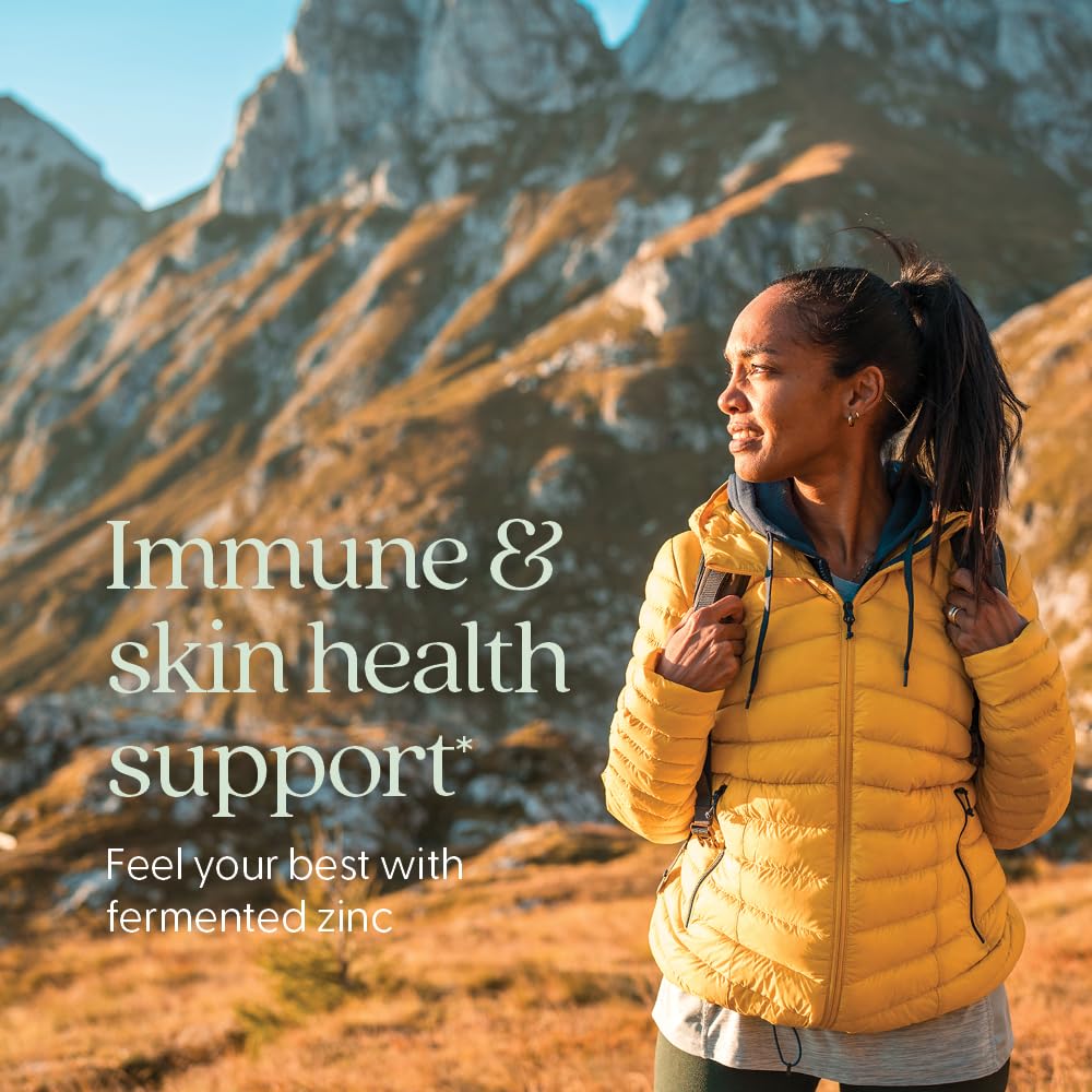 New Chapter Zinc Supplement, Fermented Zinc Complex, ONE Daily for Immune Support + Skin Health, Mineral-Balancing Formula Rich in Copper, Easy to Swallow & Digest, 30 Count (1 Month Supply) - Image 9