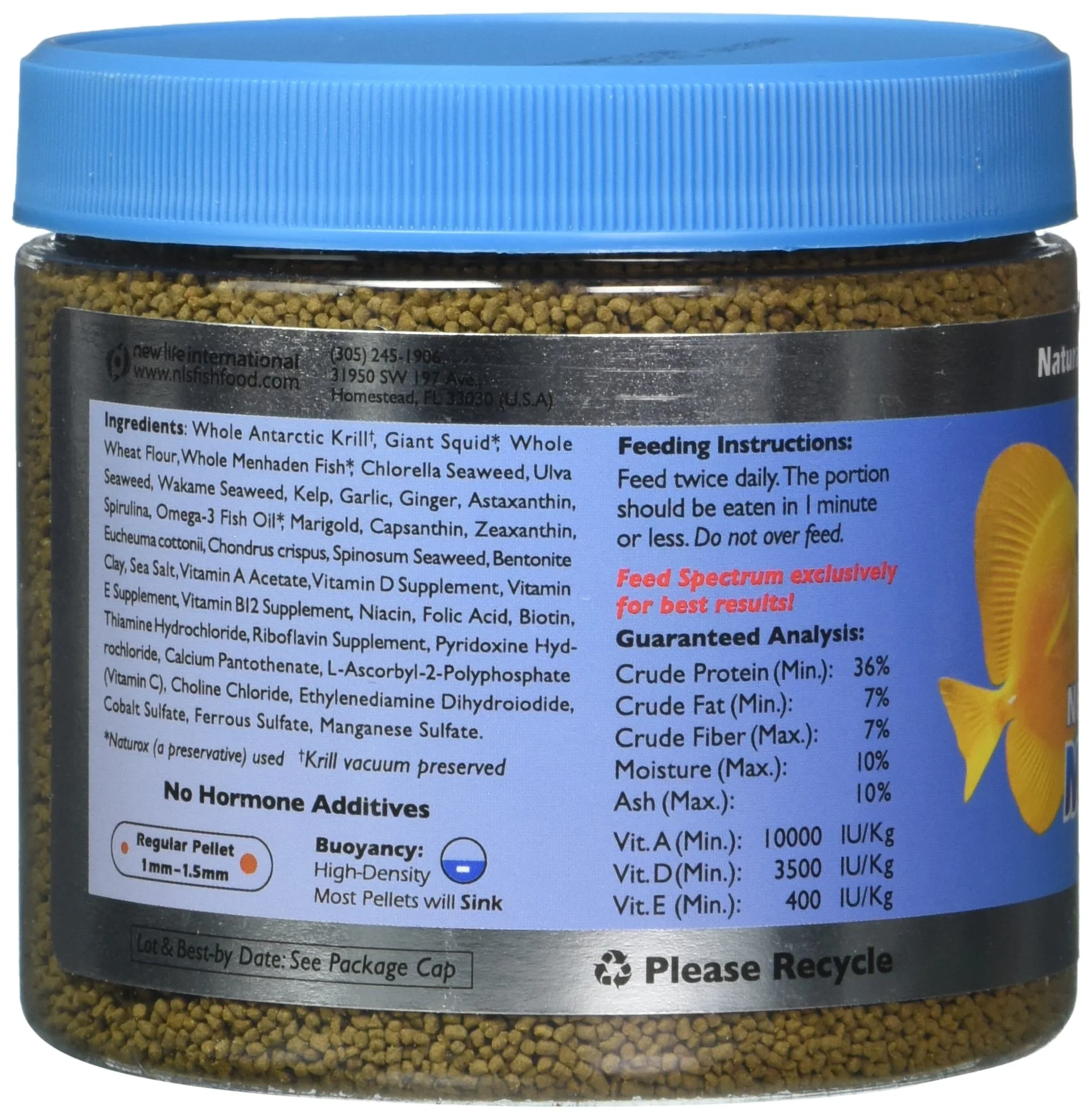 New Life Spectrum Naturox Series Marine Formula Supplement, Pet Fish, 300g - Image 4