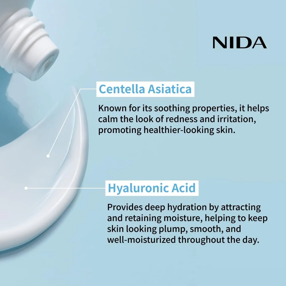 NIDA Youthful Formula™ Ultimate Moisturizing Cream | Centella Asiatica, Niacinamide, Hyaluronic Acid, Collagen | Wrinkles, Fine Lines, Dark Spots, Dry Skin, Redness | 3.38 fl. oz., 100ml (Old Formula) - Image 6
