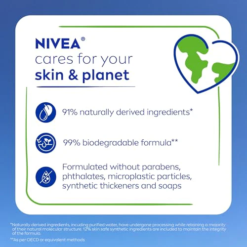 NIVEA Pampering Coconut and Almond Milk Body Wash with Nourishing Serum, Moisturizing Body Wash for Women, Enriched with Provitamin B5 and Vitamin E, 20 Fl Oz Bottle - Image 5