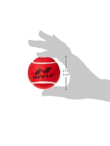 Nivia Heavy Red Cricket Tennis Hard Ball - Image 2