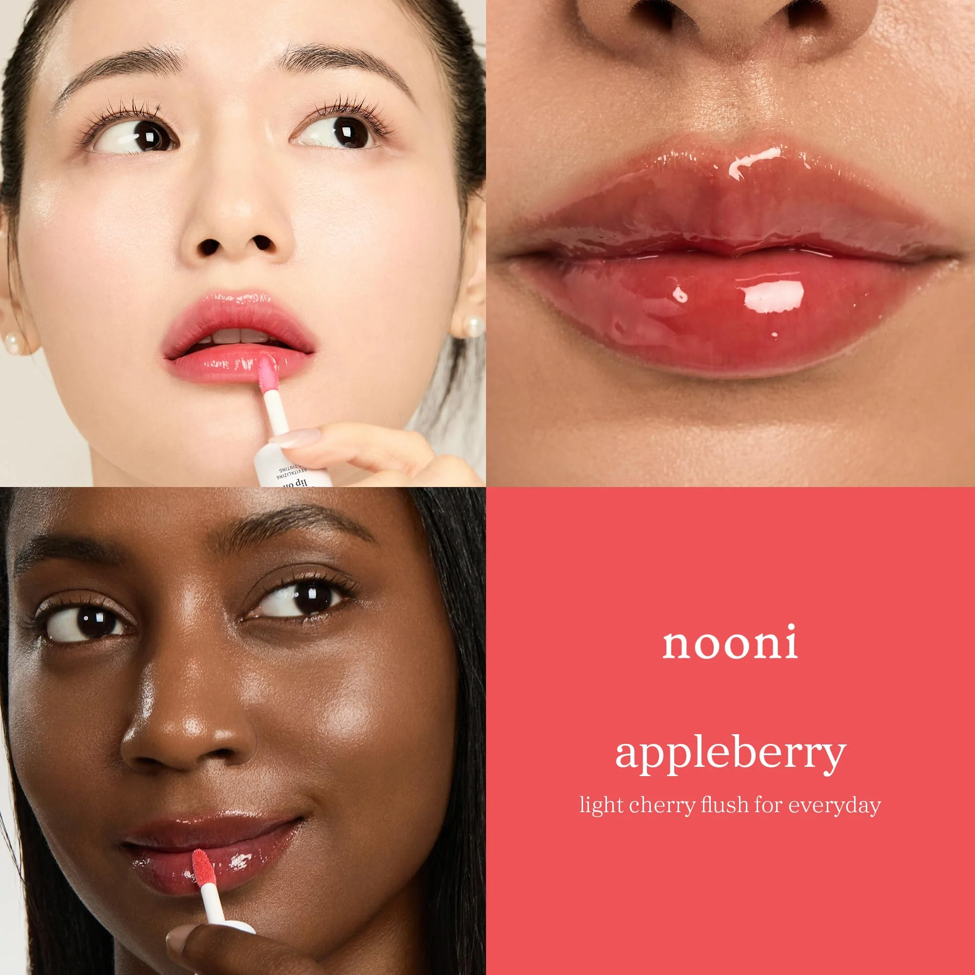 NOONI Korean Lip Oil - Appleberry | Long-Lasting, Moisturizing, Plumping, Revitalizing for Dry Lips, Waterproof, No Peel Off, Hydrating, Nourishing Crystal Clear, Stocking Stuffers, 0.12 FL Oz - Image 10